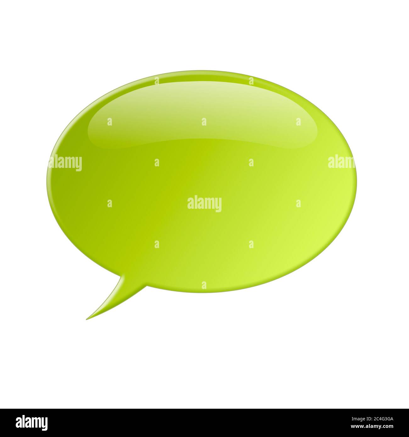 Bulle de commentaire ou bulle de discussion Banque D'Images