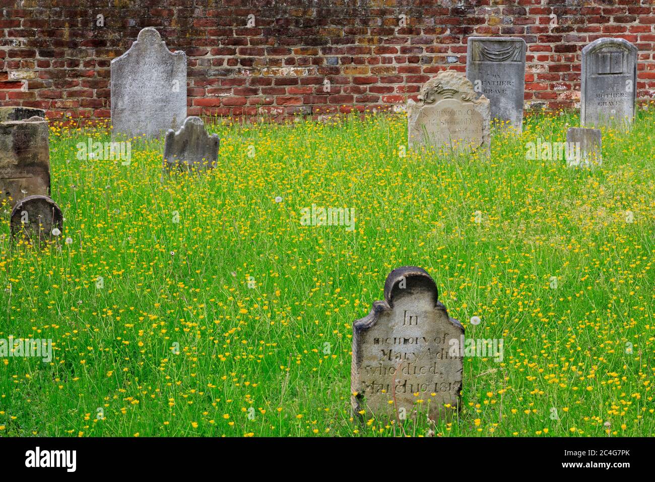 Cimetière maçonnique, Fredericksburg, Virginie, États-Unis Banque D'Images