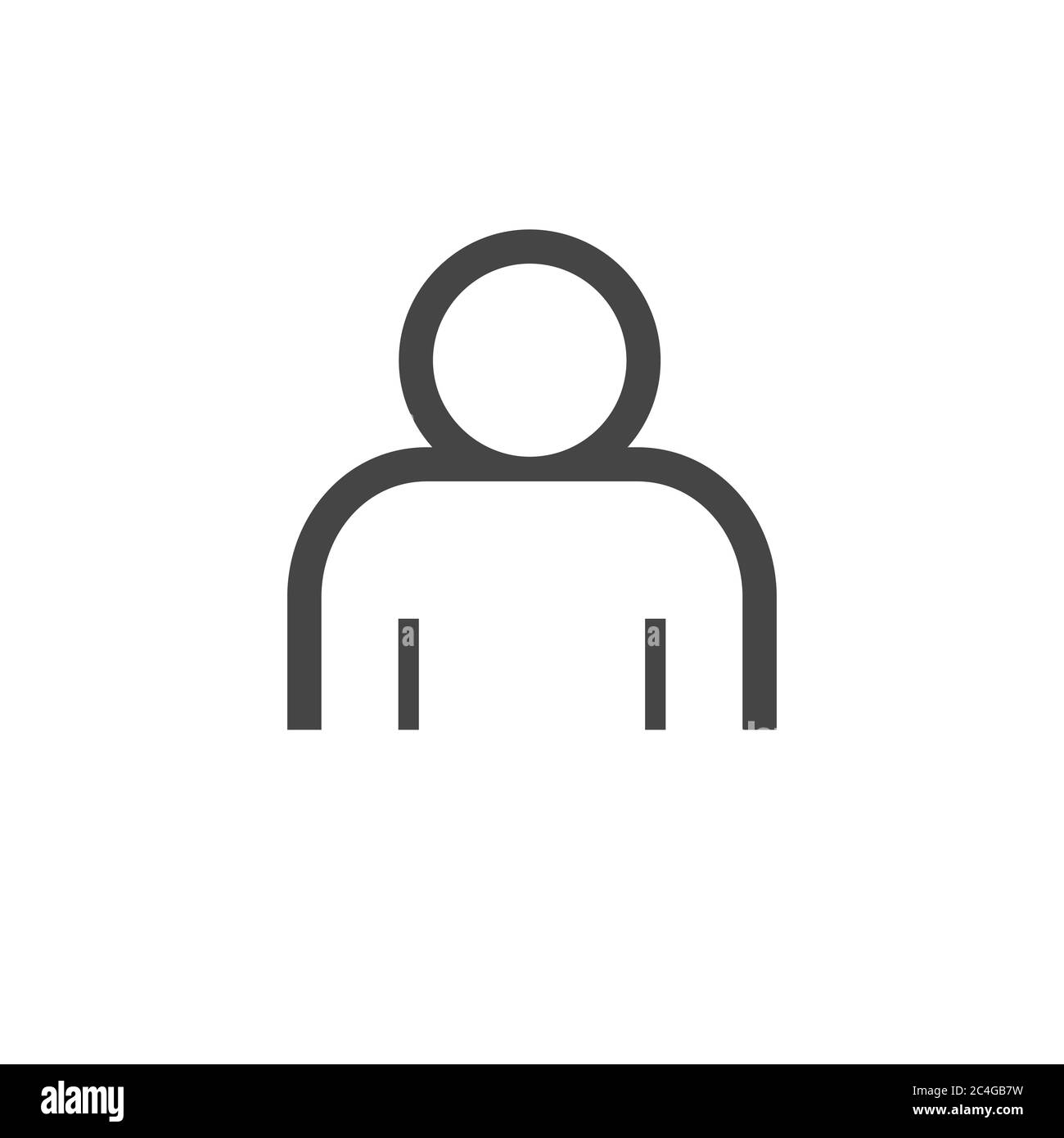 Personnage sans visage illustration Banque d'images noir et blanc - Alamy