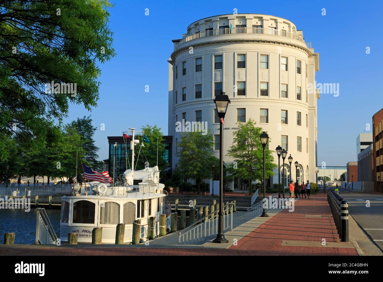 À bord du Air Line Railroad Building, Portsmouth City, région de Norfolk, Virginie, États-Unis Banque D'Images
