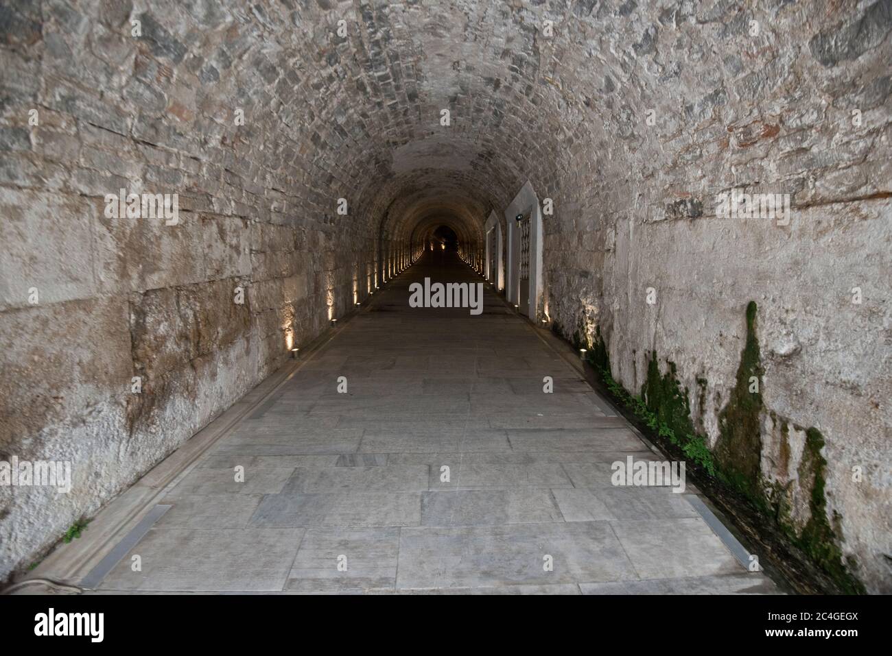 Tunnel du stade olympique panathénaïque. Athènes, Grèce Banque D'Images