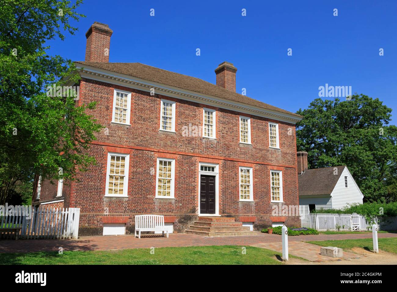 George Wythe House, Colonial Williamsburg, Virginie, États-Unis Banque D'Images