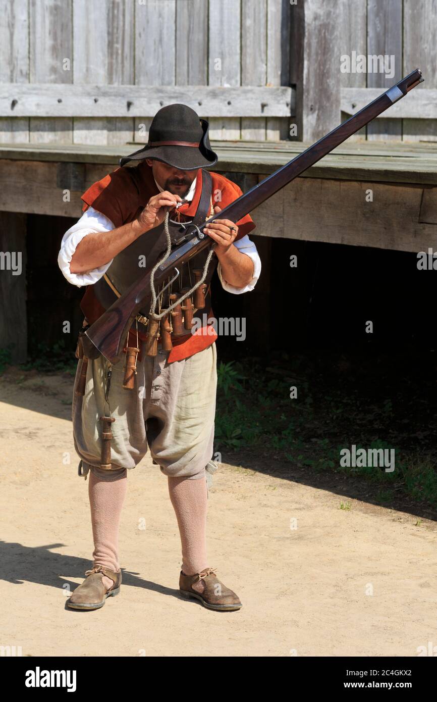 Jamestown Settlement Museum, Williamsburg, Virginie, USA Banque D'Images