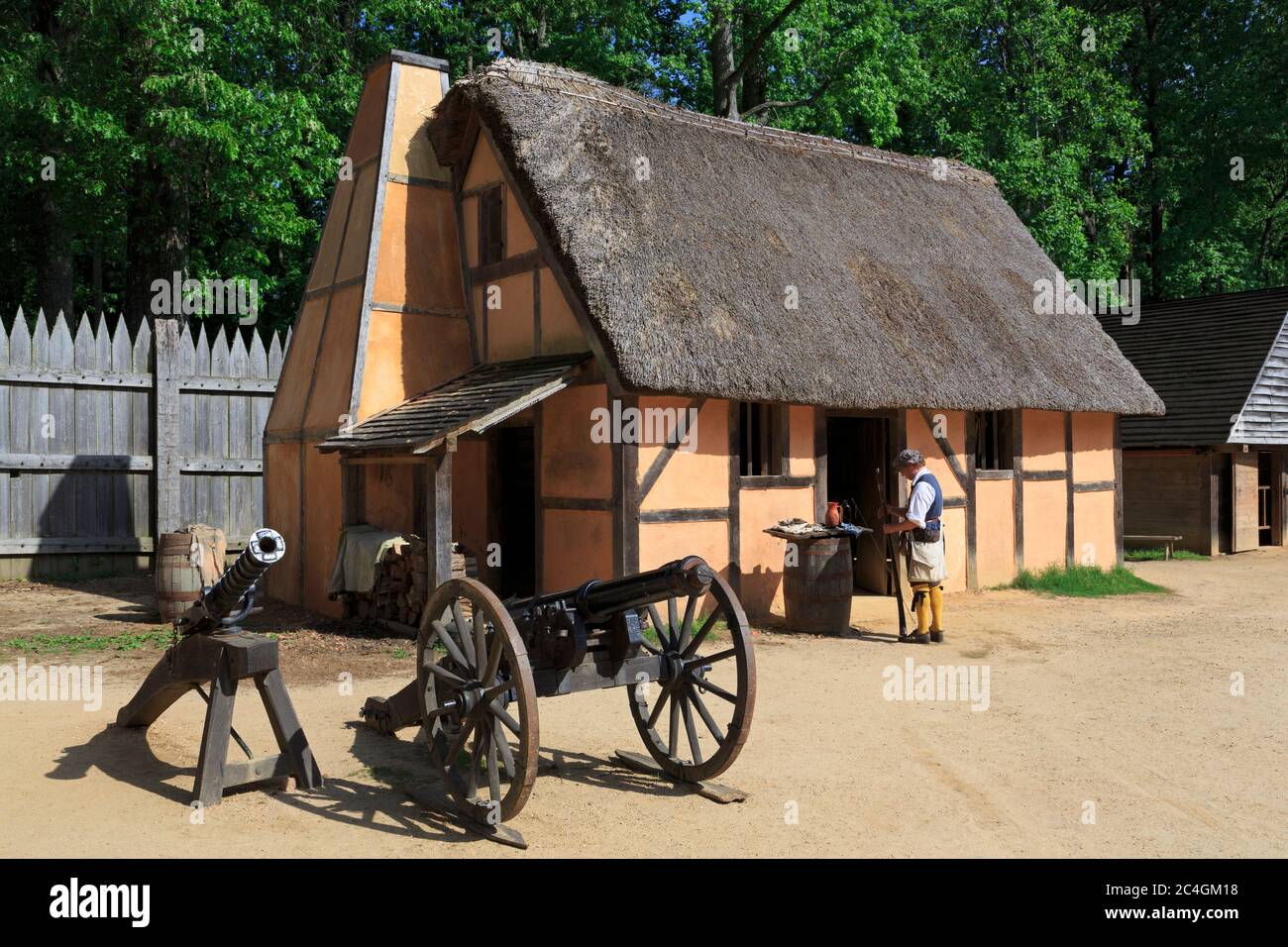 Jamestown Settlement Museum, Williamsburg, Virginie, USA Banque D'Images