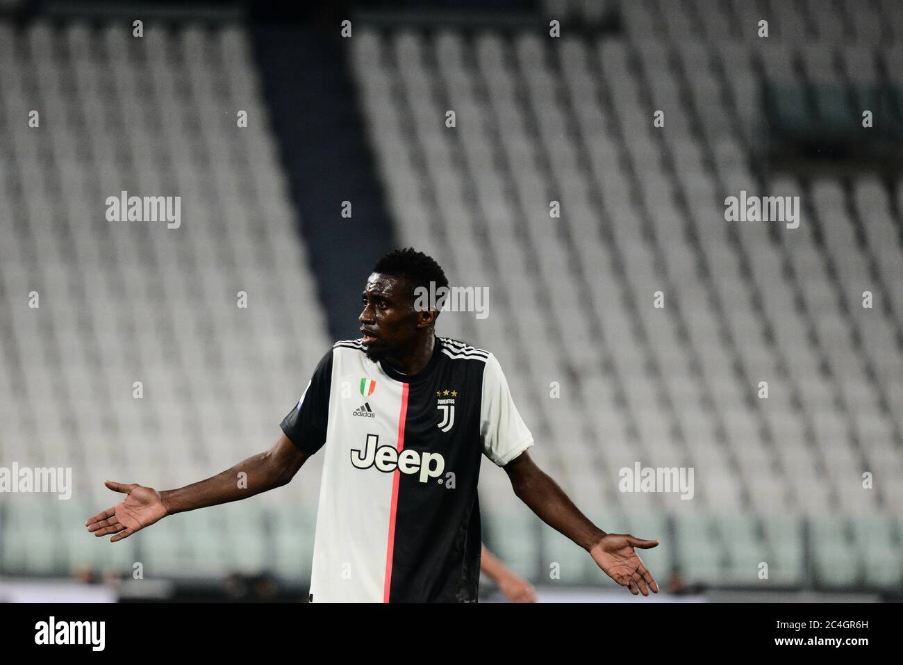 Turin, Italie. 26 juin 2020. Blaise Matuidi de Juventus pendant le match de football de la série A Juventus FC vs Lecce. Juventus a remporté le concours 4-0, au stade Allianz de Turin, Italie, le 26 juin 2020 (photo d'Alberto Gandolfo/Pacific Press) crédit: Pacific Press Agency/Alay Live News Banque D'Images