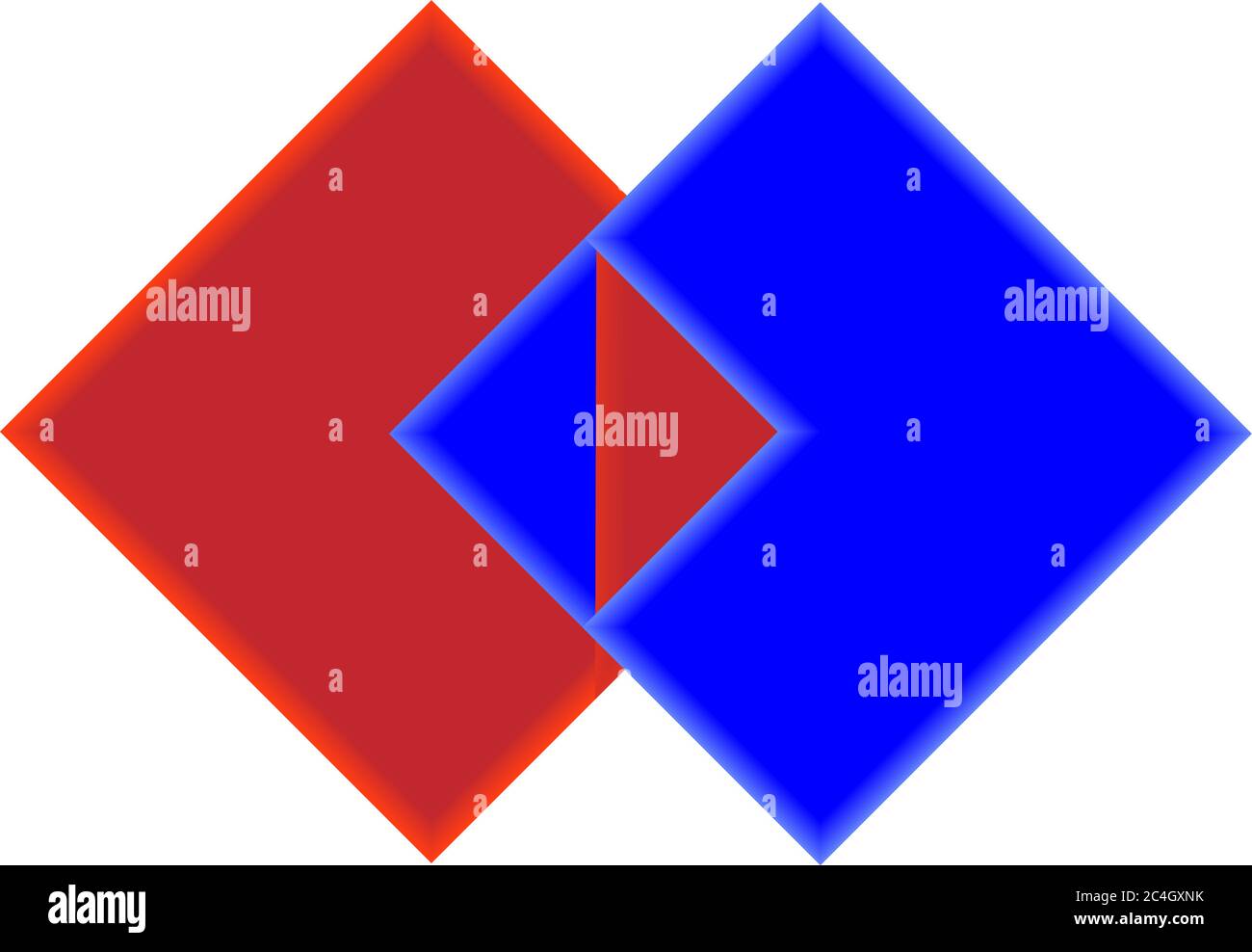 Illustration du schéma de puzzle en deux pièces isolée sur fond blanc Illustration de Vecteur