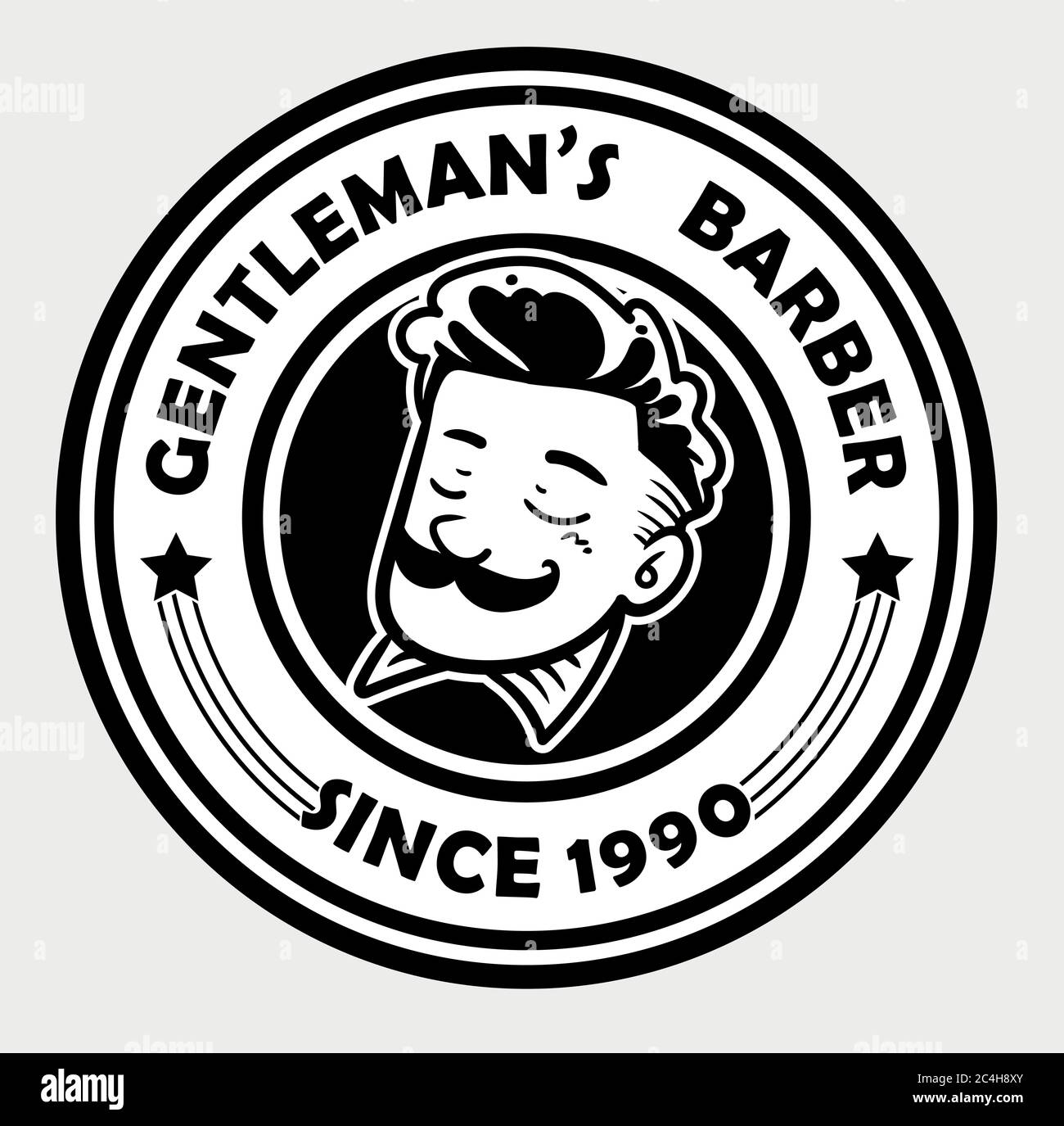 Logo barber shop Illustration de Vecteur