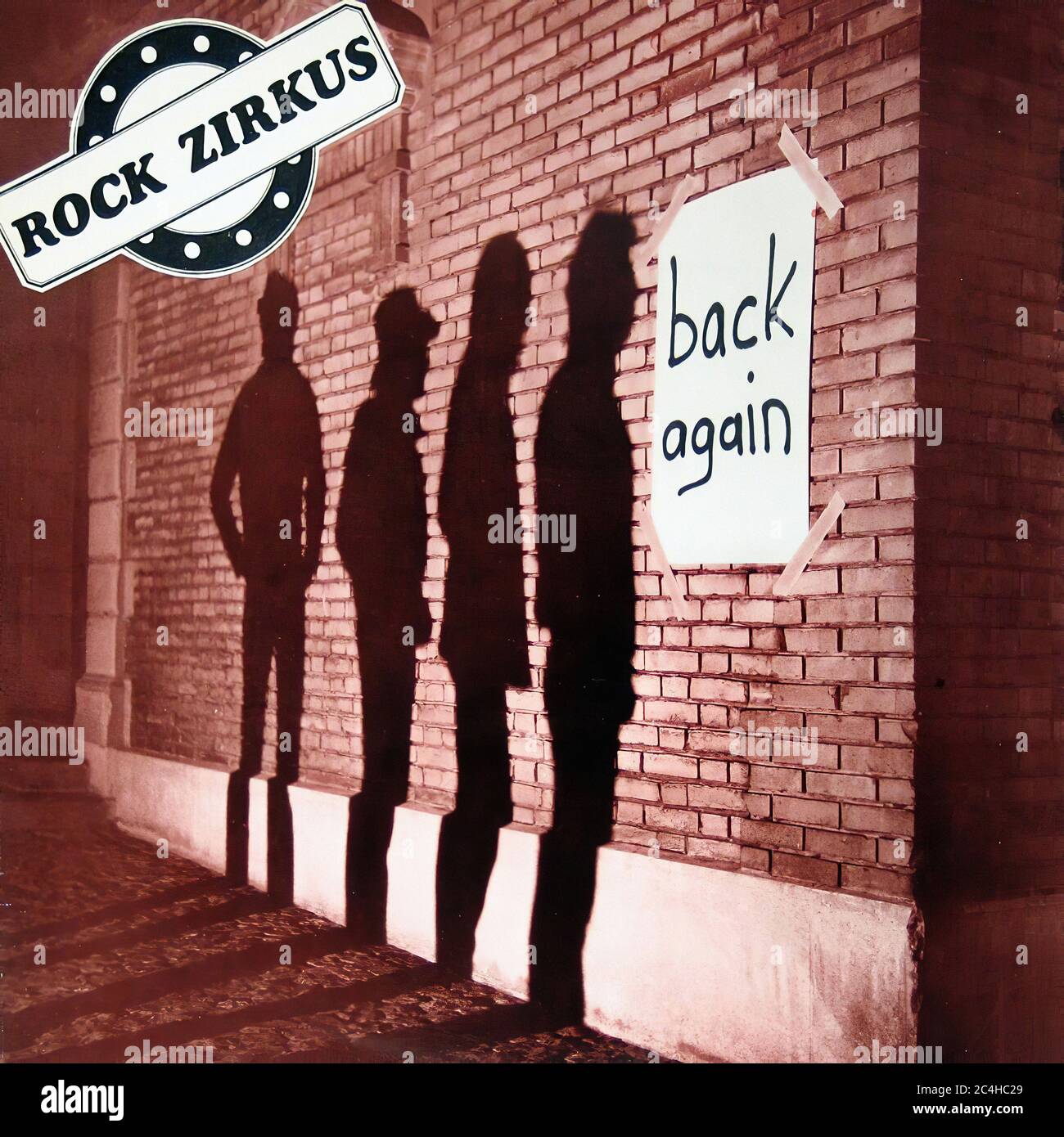 Rock Zirkus Back encore 12'' Vinyl LP - Vintage Record couverture Banque D'Images
