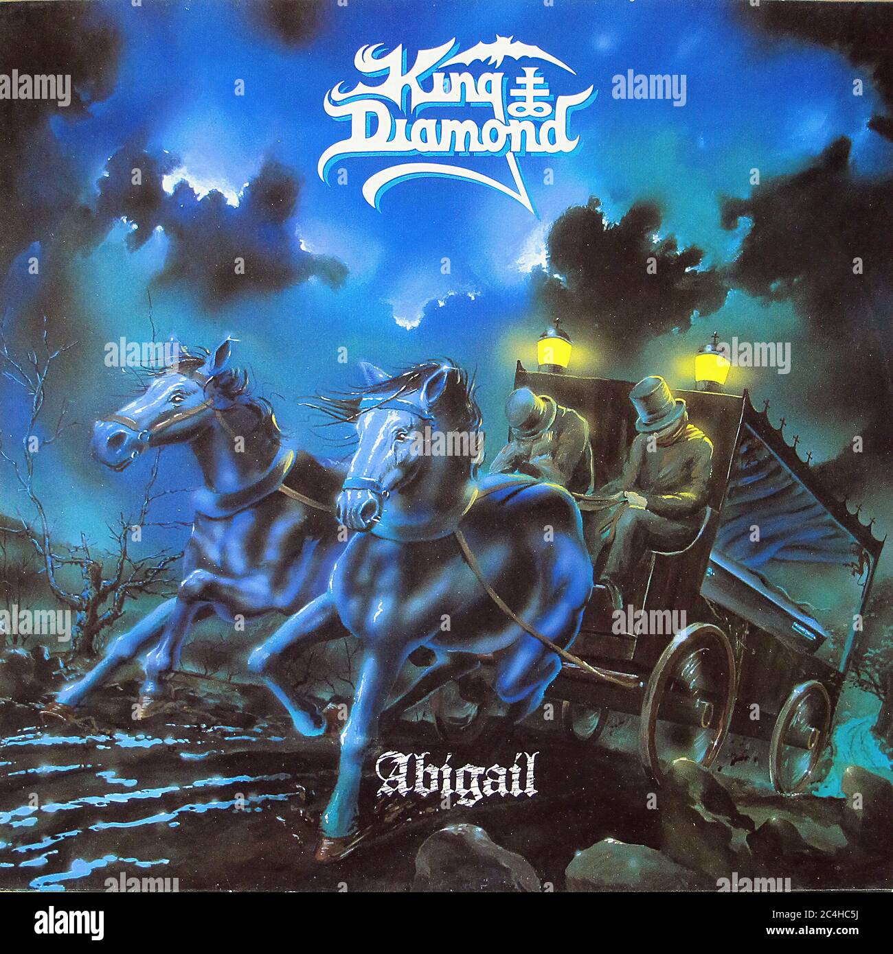 King Diamond Abigail Mercyful Fate 12'' Vinyl LP - couverture Vintage Banque D'Images
