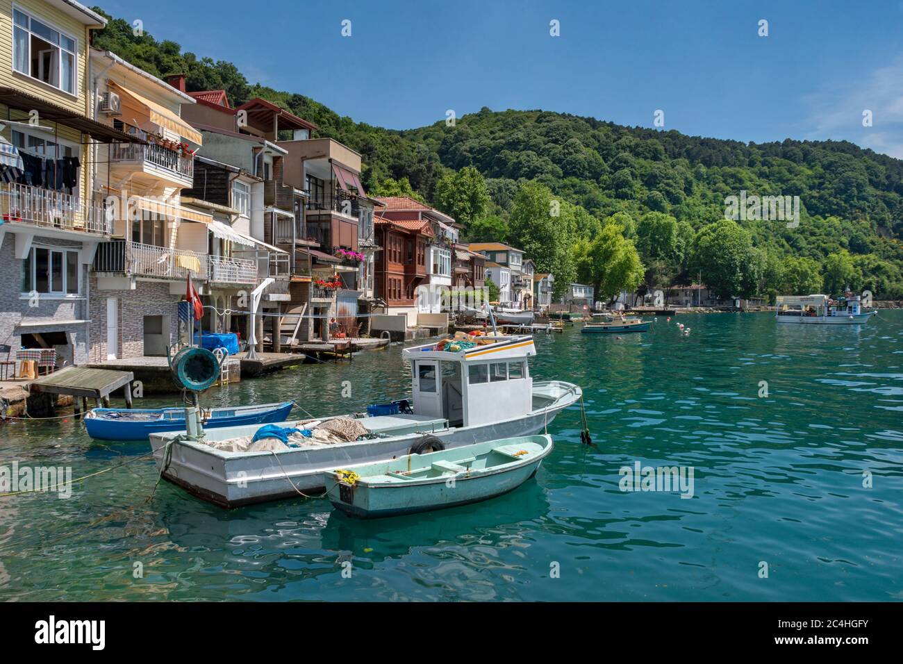Anadolu Kavagi Village du district de Beykoz dans la province d'Istanbul, Turquie. Banque D'Images