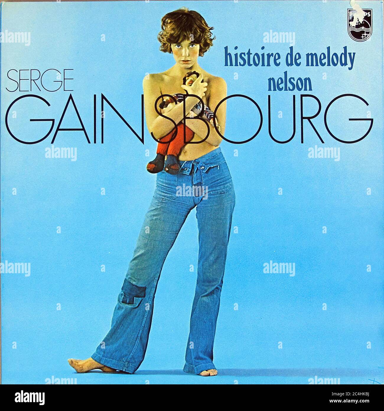 SERGE GAINSBOURG HISTOIRE DE MELODY NELSON COUVERTURE 12'' LP VINYLE - COUVERTURE DE DISQUE VINTAGE 01 Banque D'Images