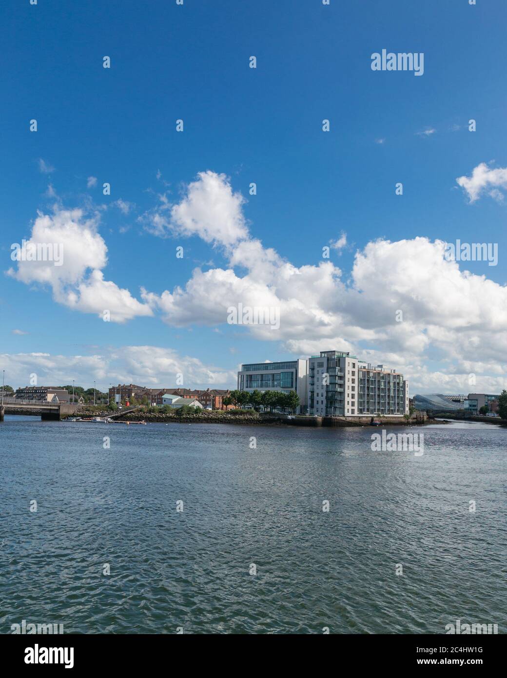 Partie moderne des Docklands de Dublin, Grand Canal Dock, Dublin, Irlande. Banque D'Images