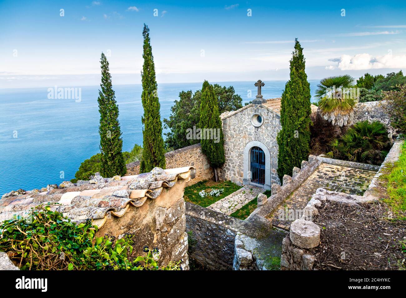 Ermitage de la Sainte Trinité (Ermita de la Santíssima Trinitat), Mallorca, Espagne Banque D'Images