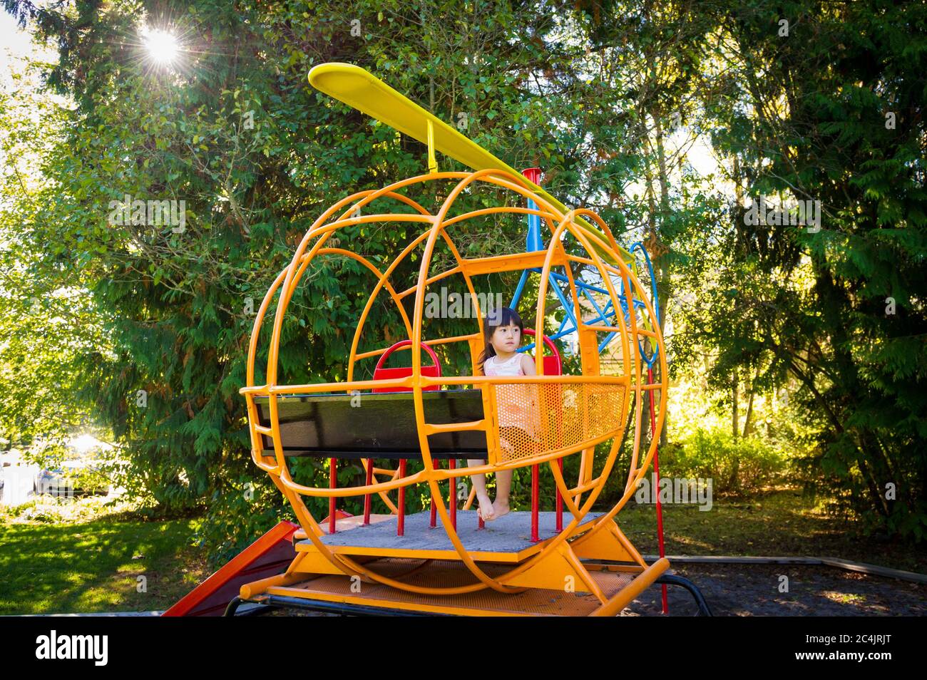 Whistler, C.-B., Canada : le parc Balsam, également connu sous le nom de Parc des hélicoptères – photo de stock Banque D'Images