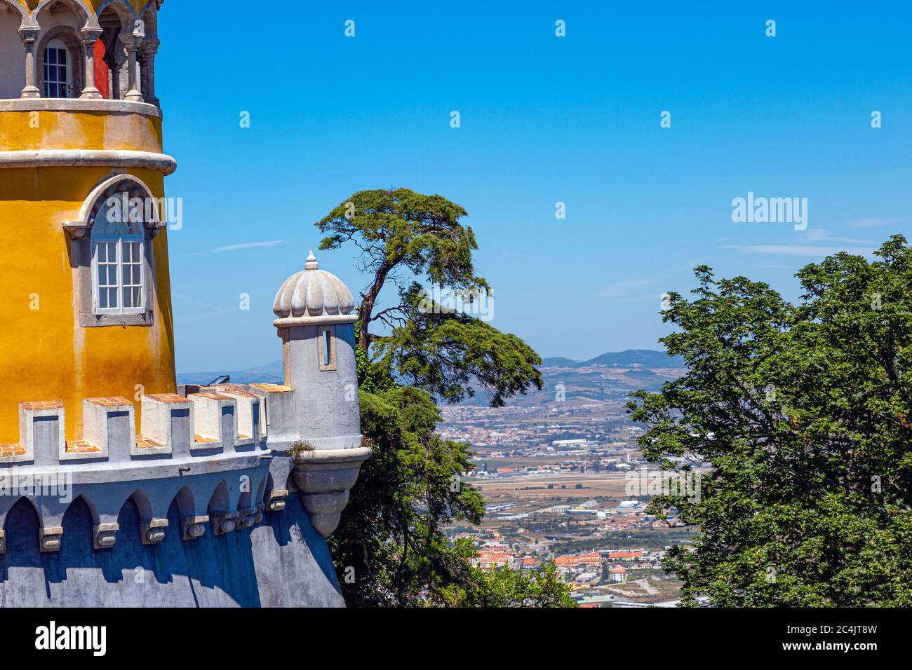 Portugal Sintra Palacio National da Pena Banque D'Images