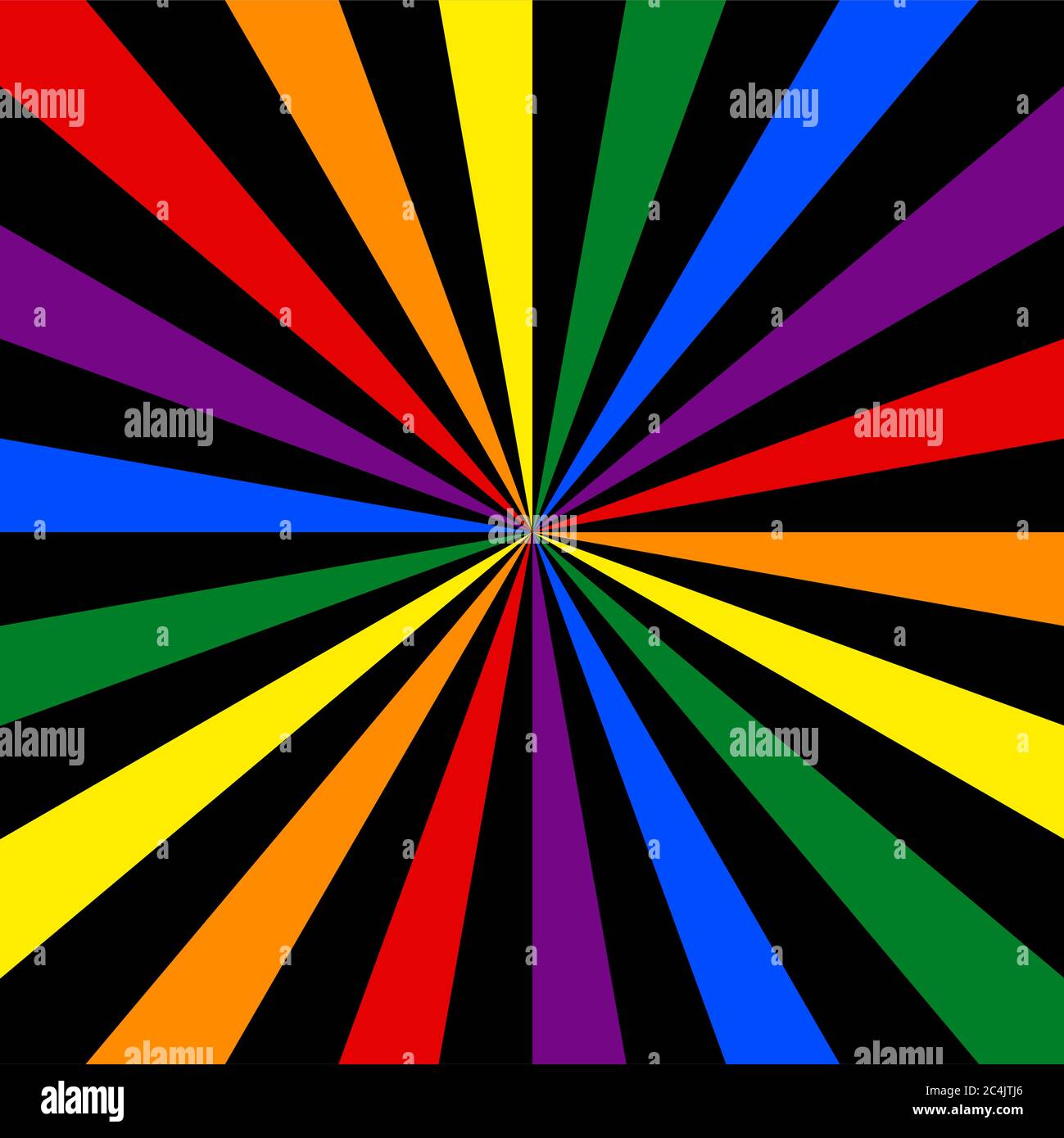 Drapeau LGBT. Arrière-plan Rainbow. Motif abstrait d'ensoleillement ou de rayons de soleil à utiliser dans l'événement LGBTQI Pride, le mois de la fierté LGBT, le symbole de la fierté gay. Graphique de conception Illustration de Vecteur