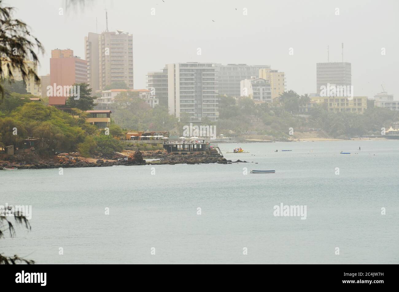 Vue sur le front de mer de Dakar Banque D'Images