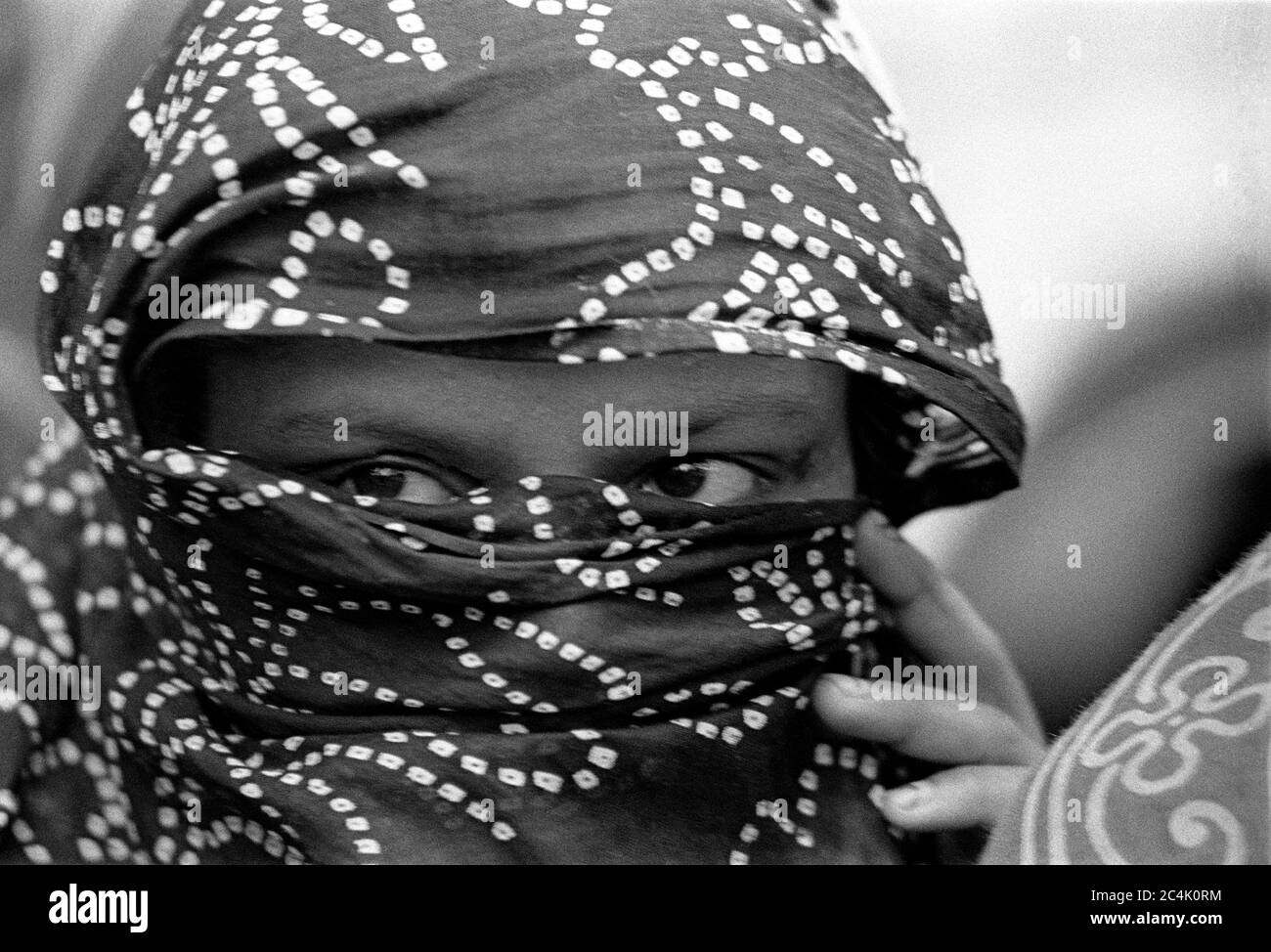 Femme avec Burka Banque D'Images