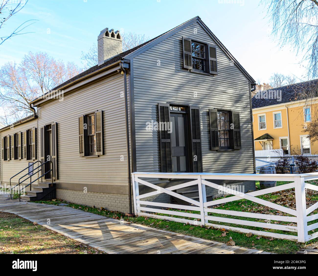 Charles Arnold House dans le quartier de Lincoln à Springfield. Banque D'Images