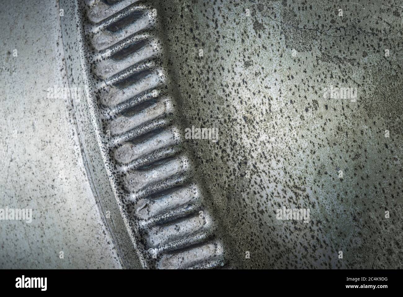 Détail d'un lave-linge historique. Banque D'Images