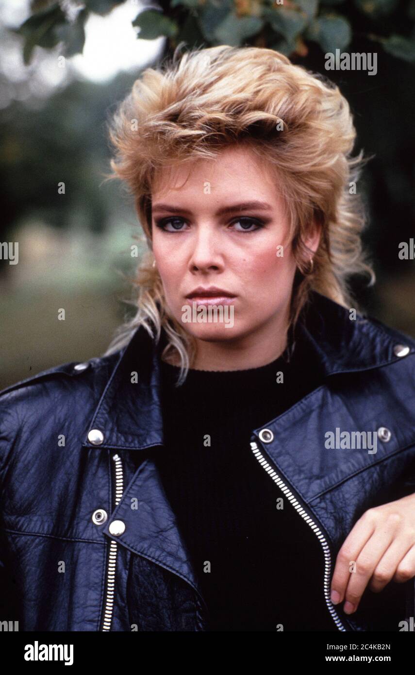 Kim Wilde au Regent's Park, St John's Wood en 1984 Banque D'Images