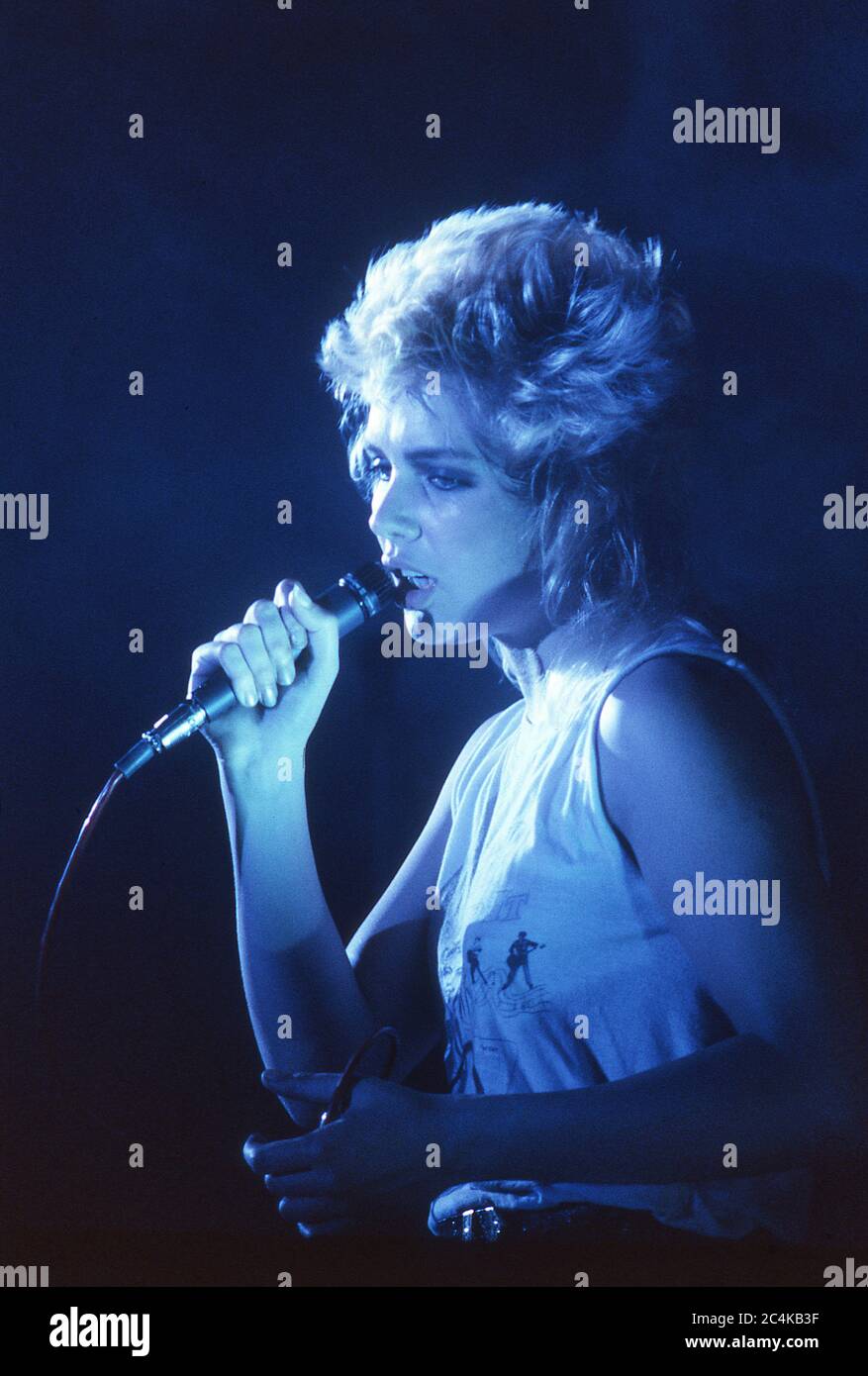 Kim Wilde en concert 1983 Banque D'Images