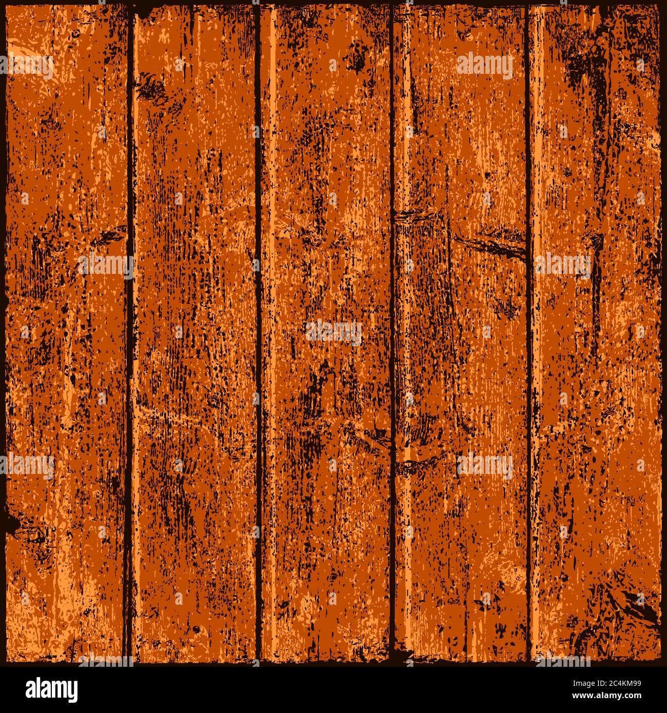 Texture bois brun avec structure naturelle réaliste. Panneau vierge composé de planches propres. Fond vide au format carré. Éléments graphiques Illustration de Vecteur