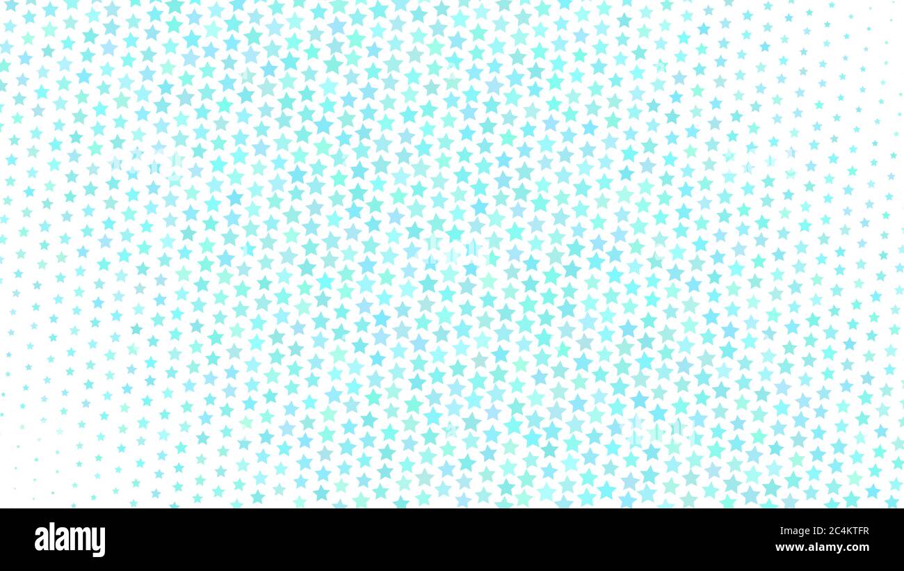 Arrière-plan dégradé abstrait de petites étoiles, bleu clair sur blanc Illustration de Vecteur