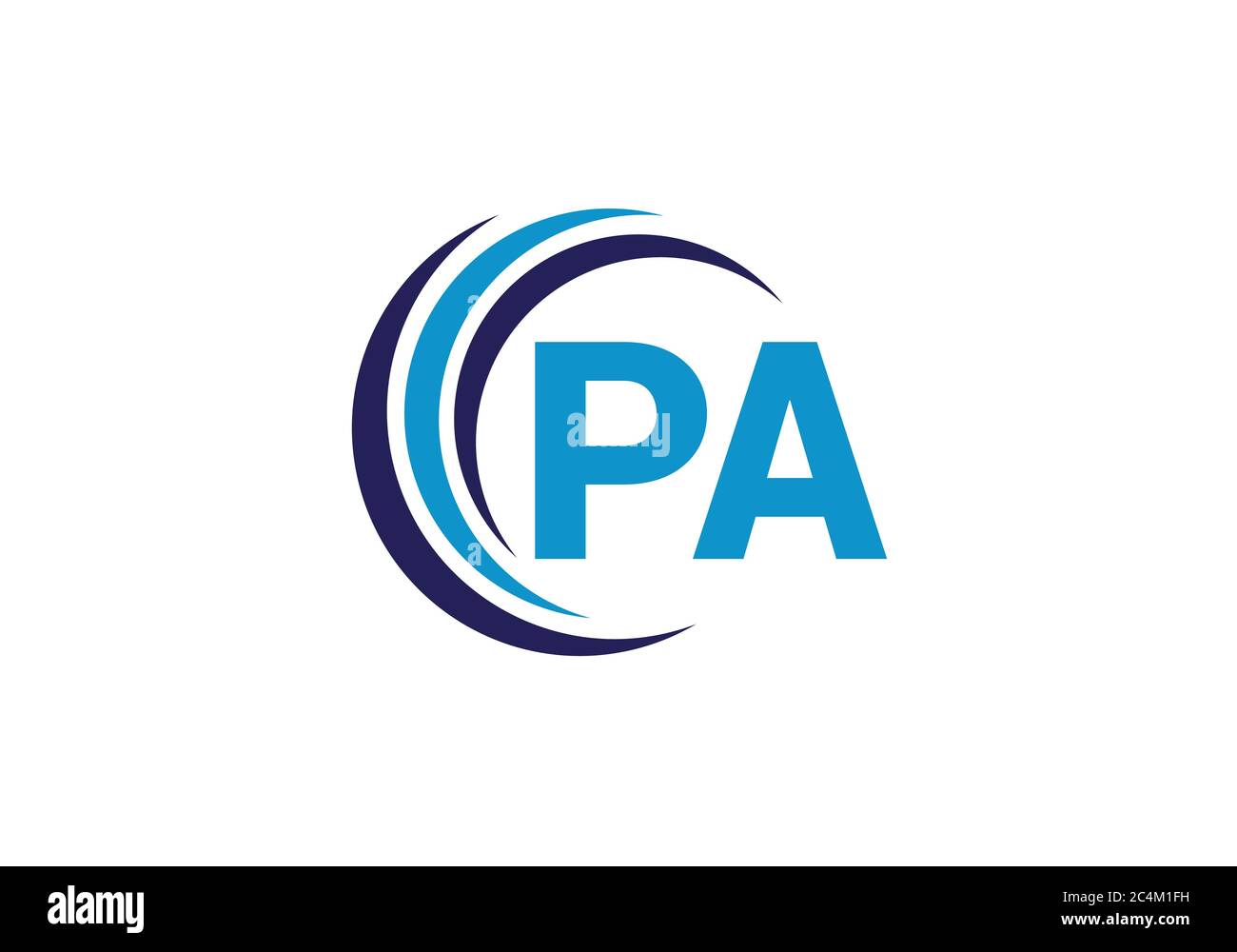 Lettre initiale du monogramme P MODÈLE de vecteur de logo. P A logo lettre Illustration de Vecteur