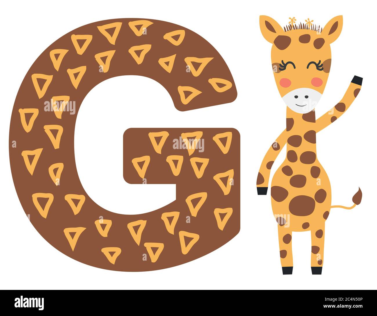 illustration de l'alphabet animal isolé. Illustration de Vecteur