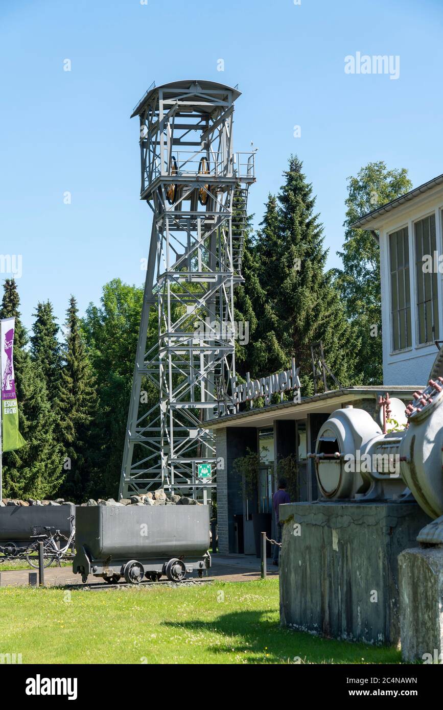 La mine de visiteurs de Ramsbeck, à Sauerland, ancienne mine de minerai, montre l'histoire de l'exploitation minière à Sauerland, Hochsauerlandkreis, NRW, Allemagne Banque D'Images