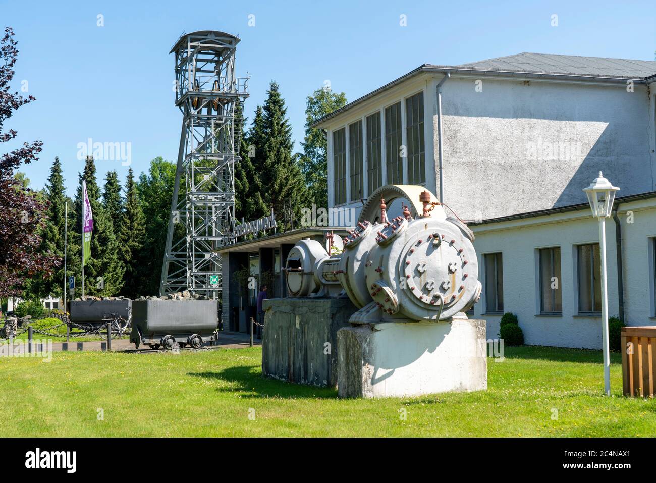 La mine de visiteurs de Ramsbeck, à Sauerland, ancienne mine de minerai, montre l'histoire de l'exploitation minière à Sauerland, Hochsauerlandkreis, NRW, Allemagne Banque D'Images