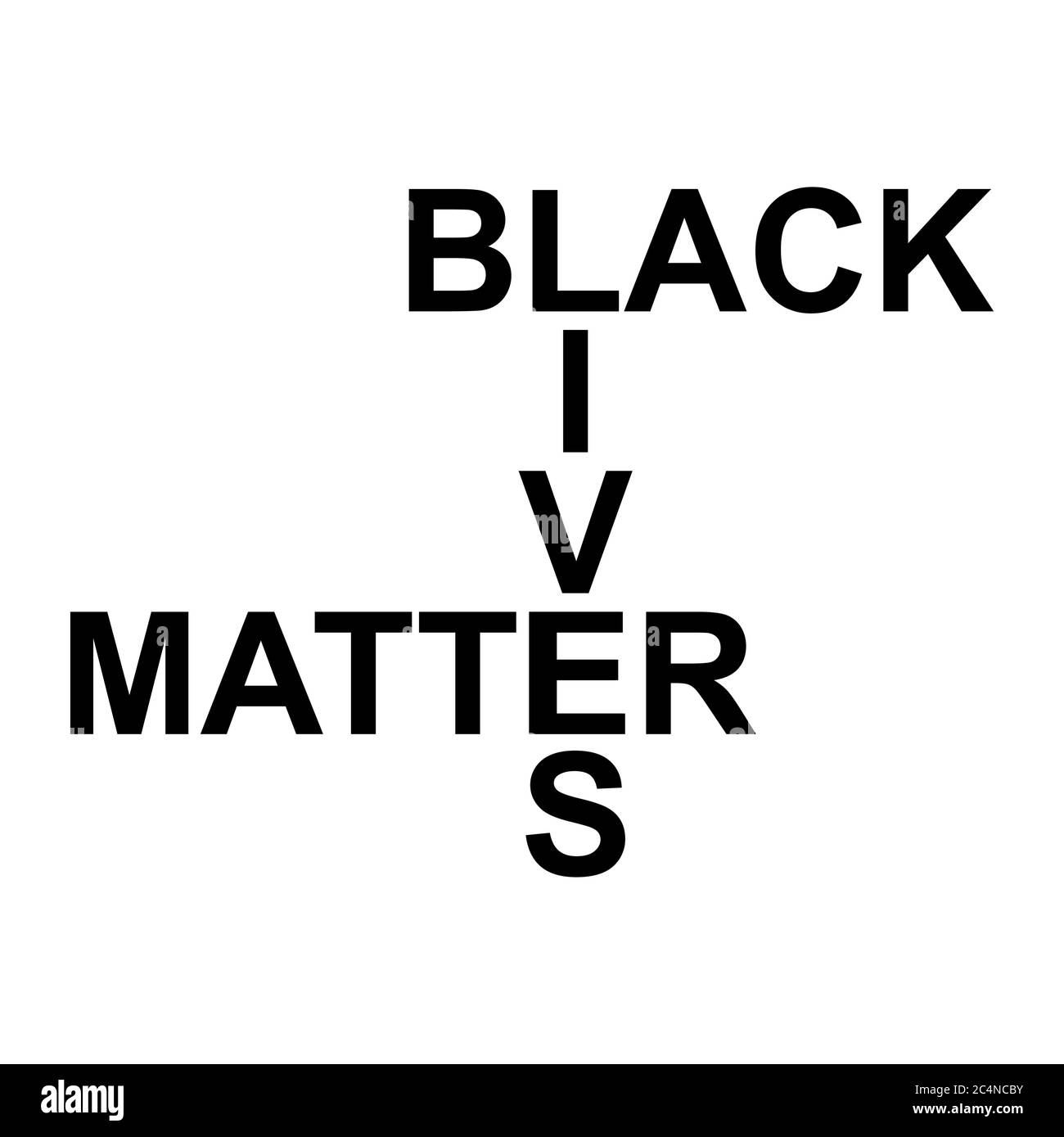Black Lives Matter USA support. Vecteur illustration signe, arrêter le racisme . Illustration de Vecteur