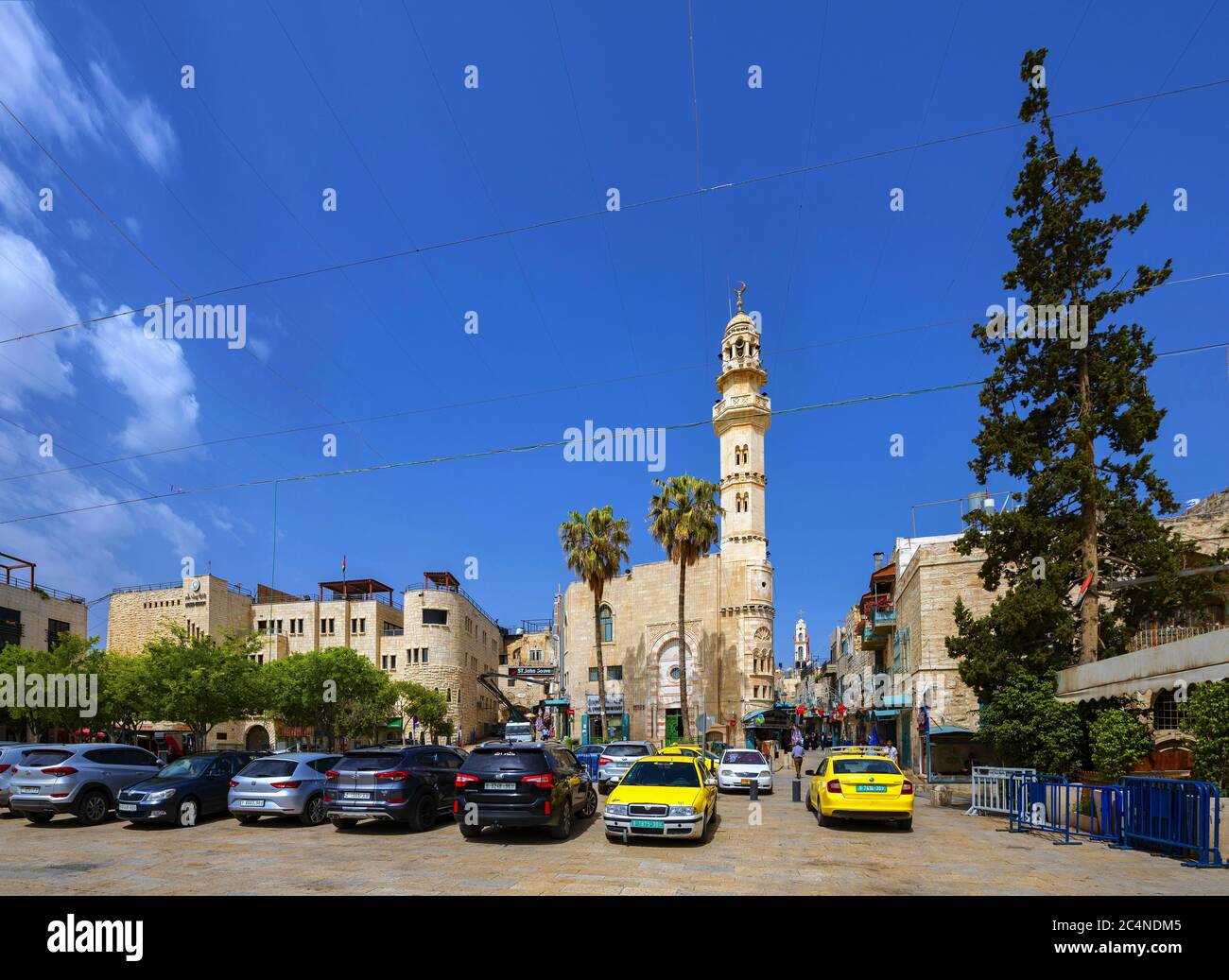 Mosquée d'Omar à Bethléem, Palestine Banque D'Images