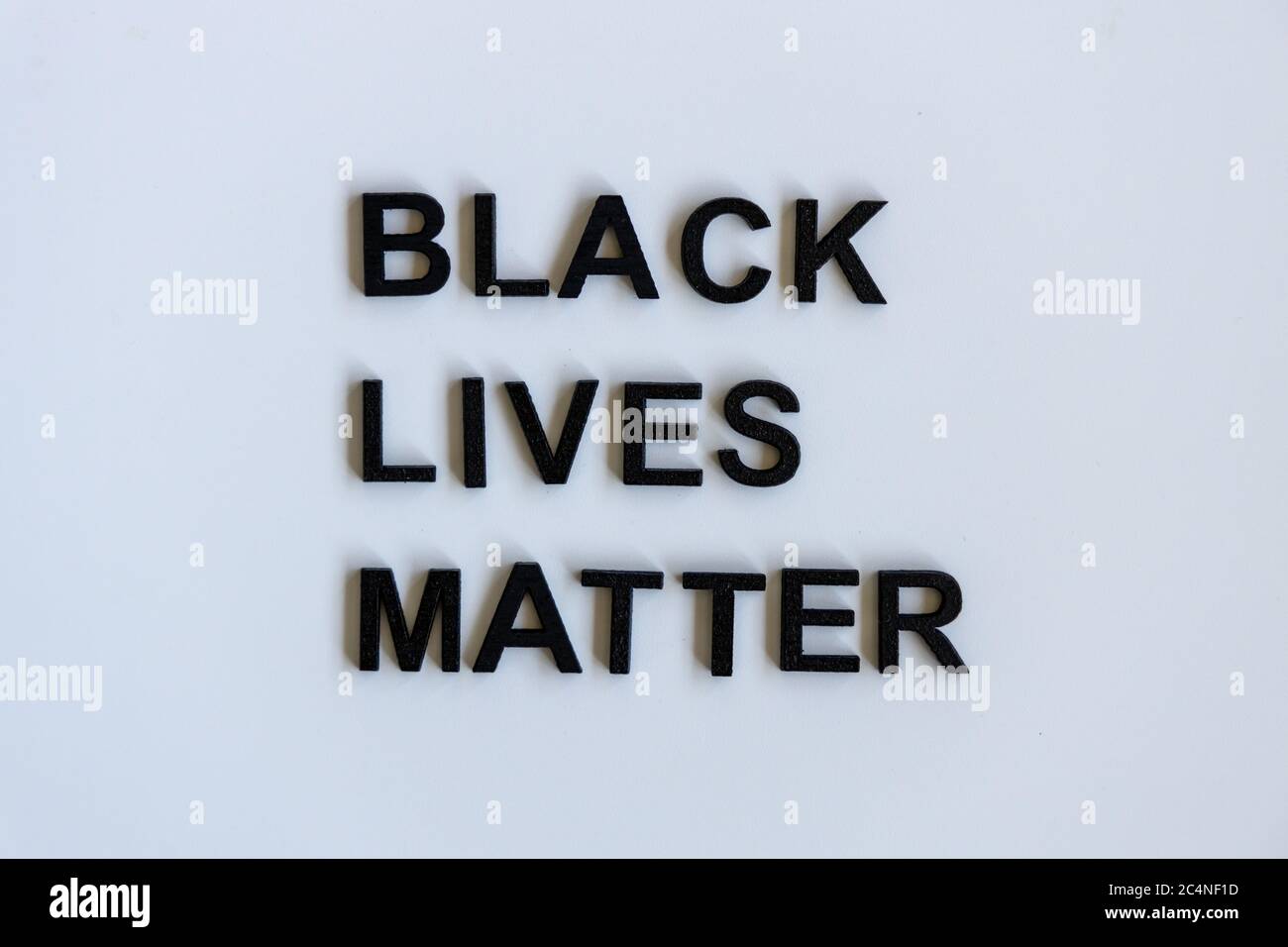 Étiquette gros plan Black Lives Matter. Banque D'Images