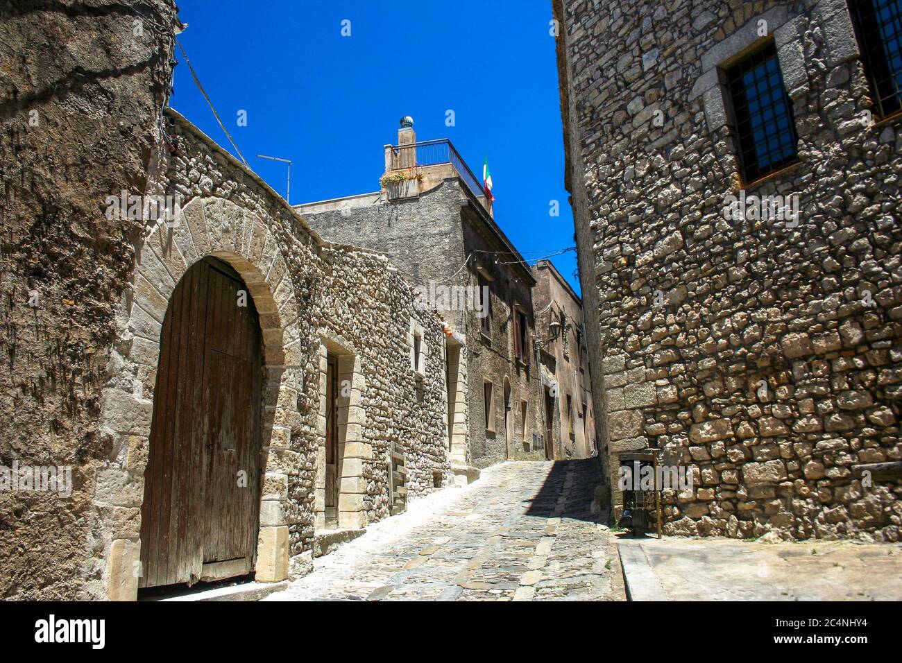 Erice (Sicile / Italie) Banque D'Images