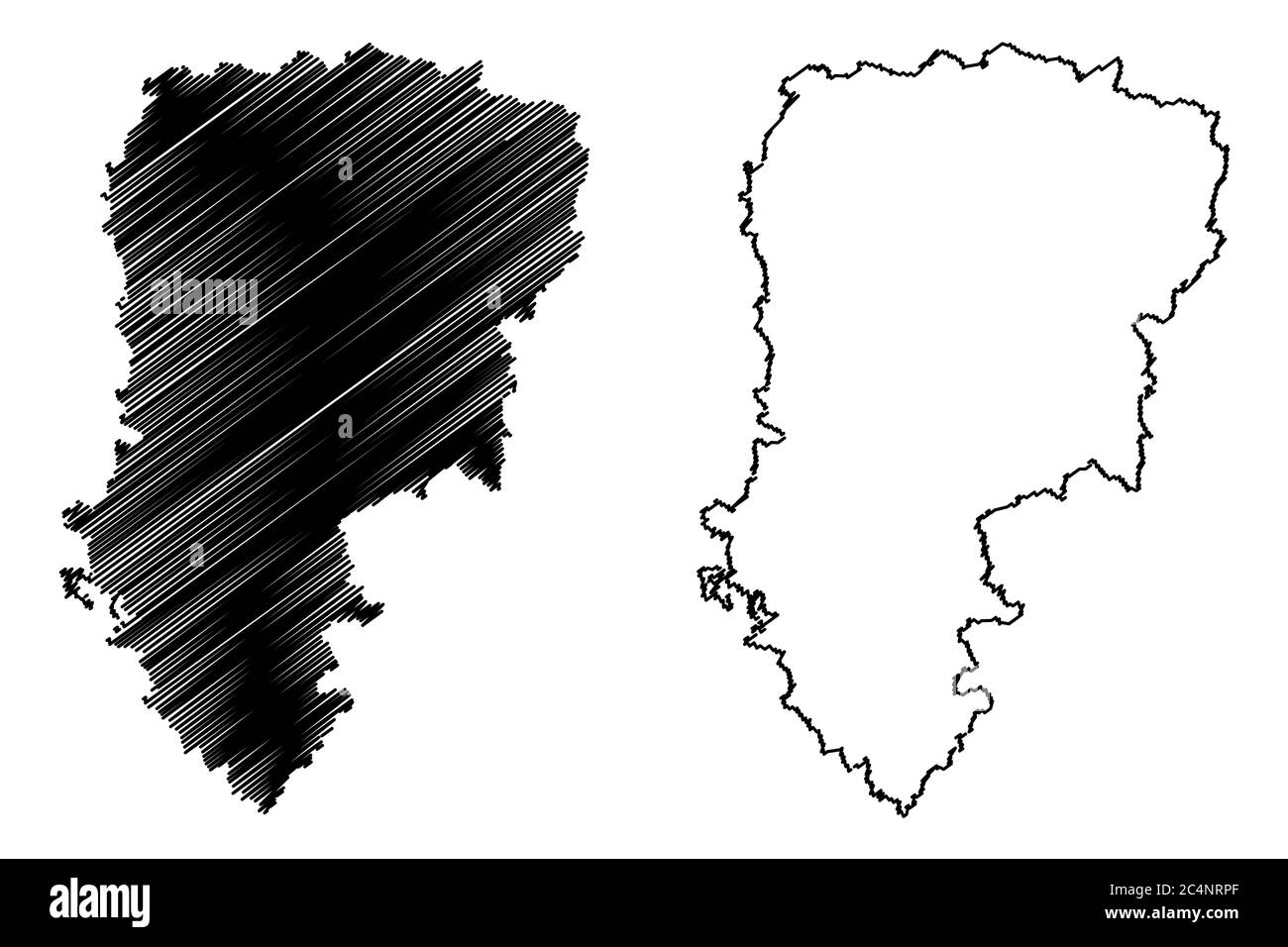 Carte aisne Banque d'images vectorielles - Alamy