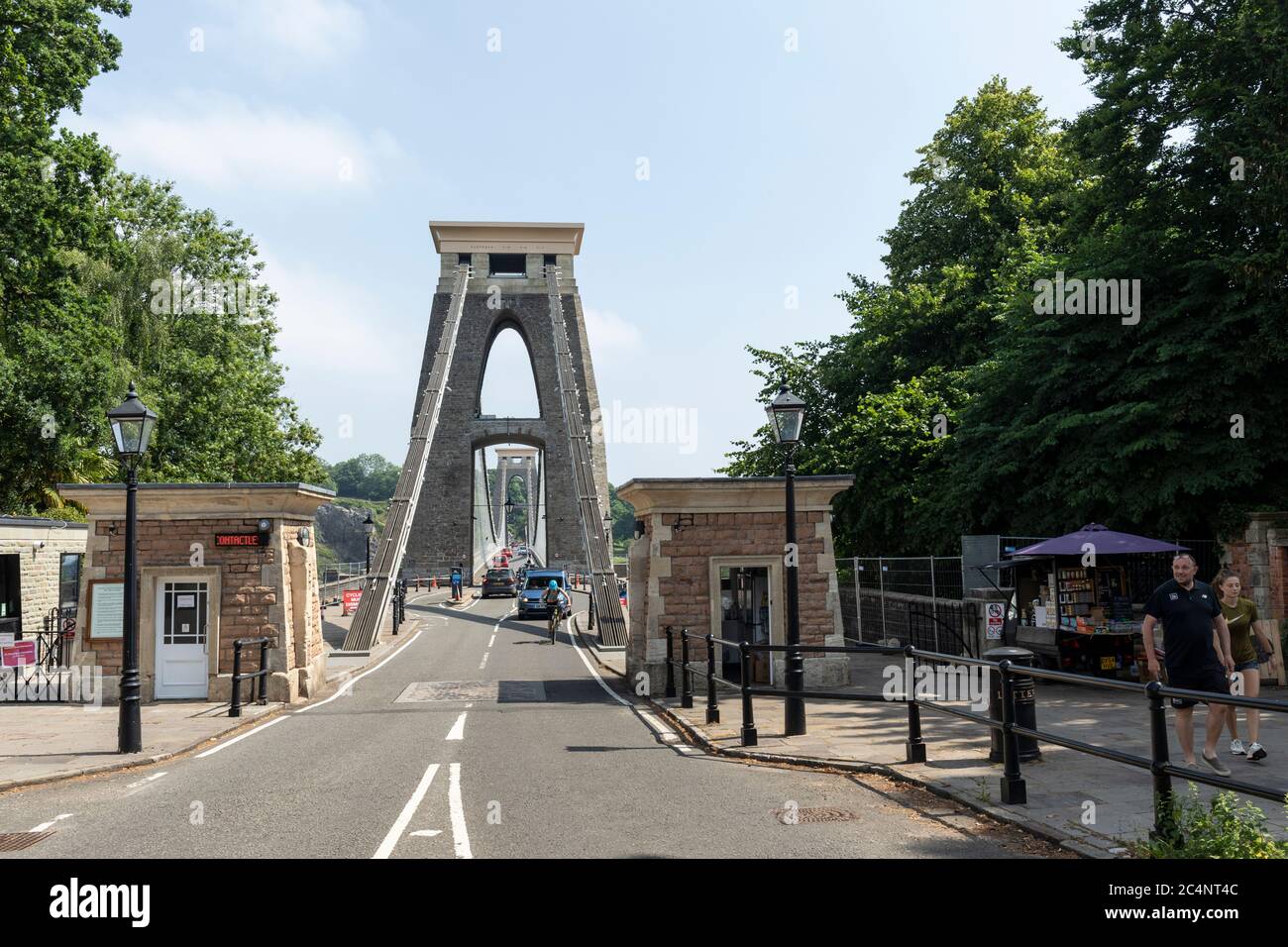 Le célèbre pont suspendu Clifton construit par l'ingénieur victorien Isambard Kingdom Brunel. Un bâtiment emblématique classé de catégorie I à Bristol, Angleterre, Royaume-Uni Banque D'Images