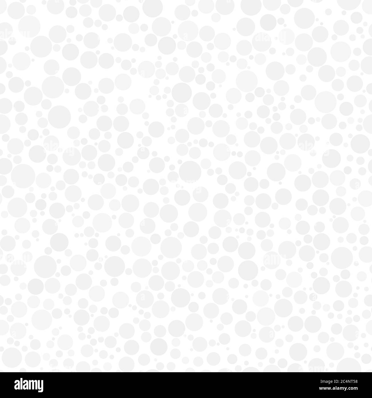 Motif abstrait sans couture de cercles de différentes tailles, en blanc et gris Illustration de Vecteur