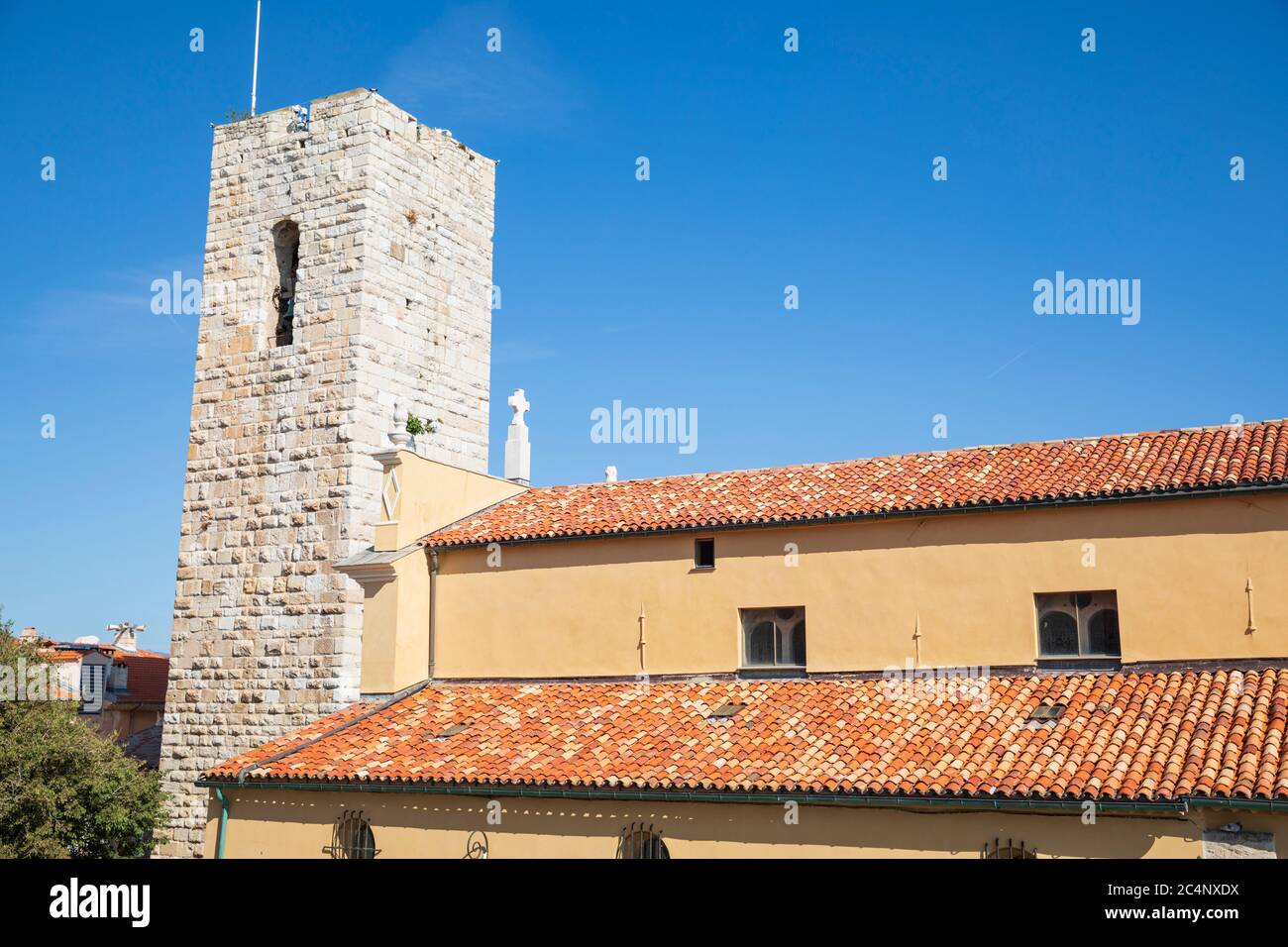 Cathédrale notre-Dame de l'Immaculée conception / Cathédrale d'Antibes, Antibes, Côte d'Azur, France. Banque D'Images