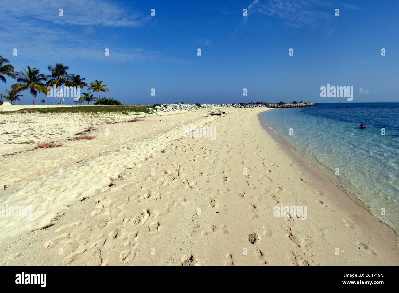 Plage West End, Old Bahama Bay, West End, Bahamas Banque D'Images