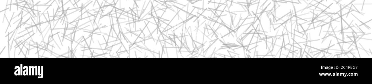 Bannière horizontale abstraite ou arrière-plan des lignes qui se croisent en blanc. Illustration de Vecteur