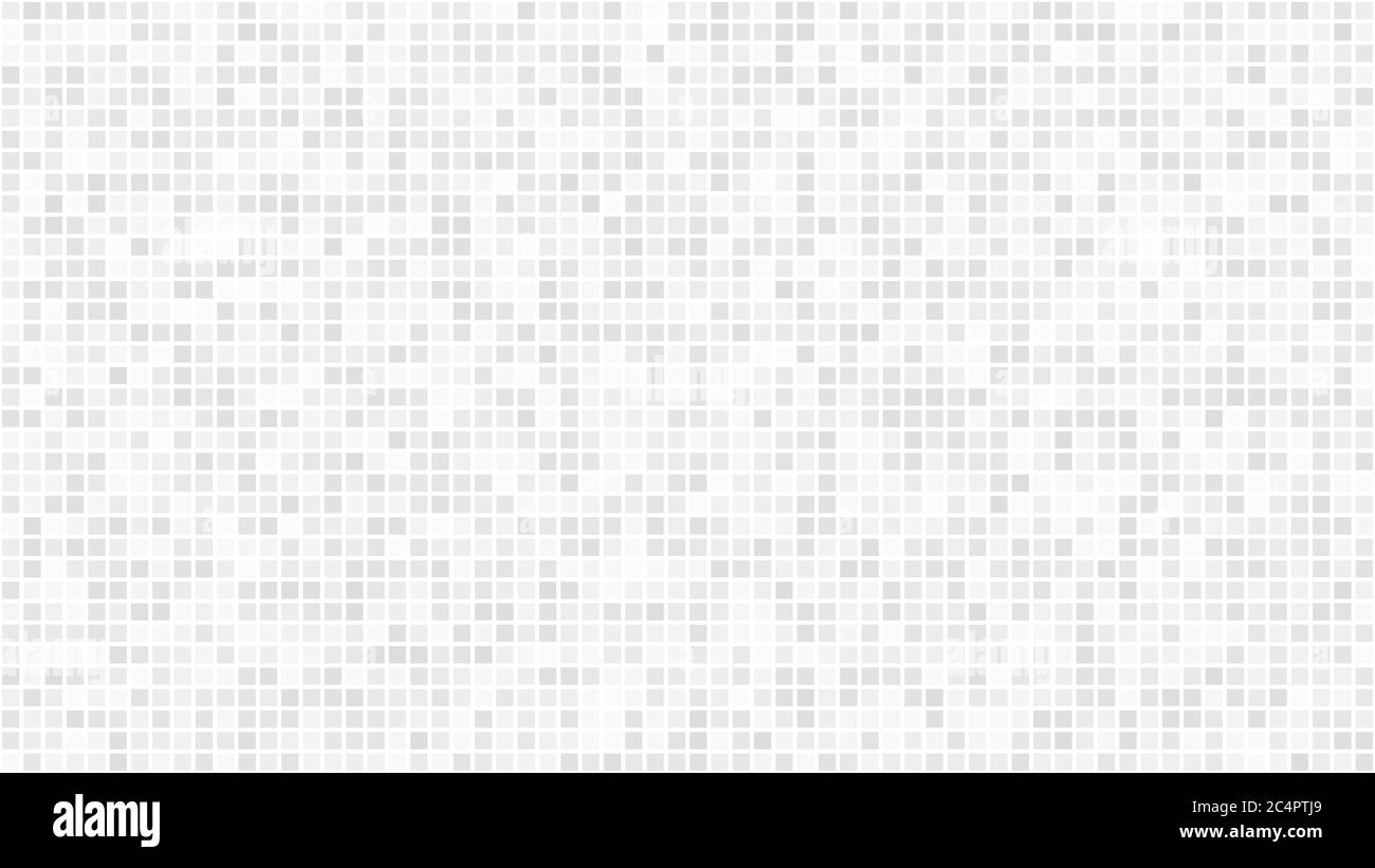 Arrière-plan abstrait de petits carrés ou pixels en blanc et gris. Illustration de Vecteur