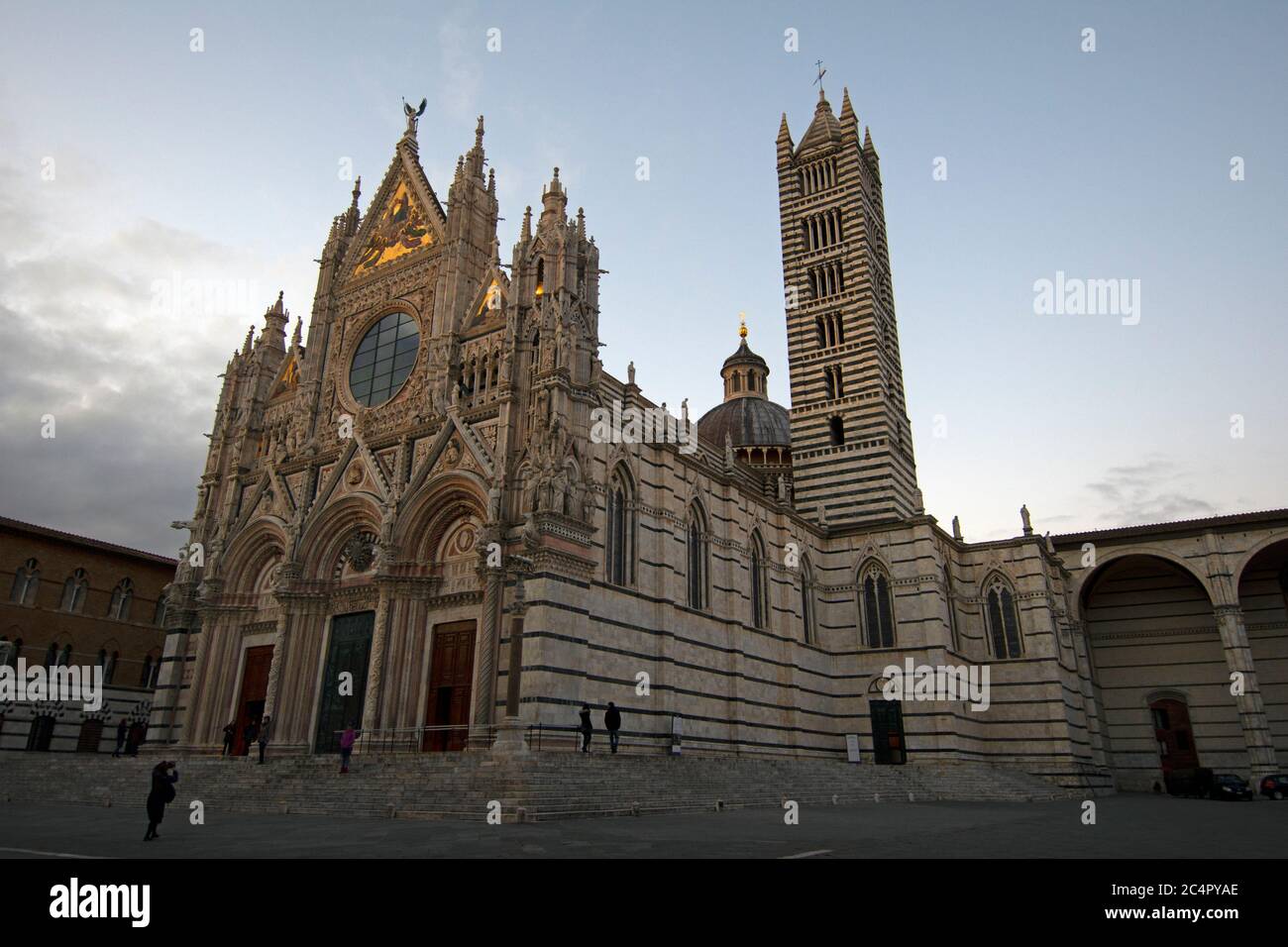 Cathédrale de Sienne ou Duomo di Siena, église médiévale et chef-d'œuvre de l'architecture romano-gothique à Sienne, Toscane, Italie Banque D'Images