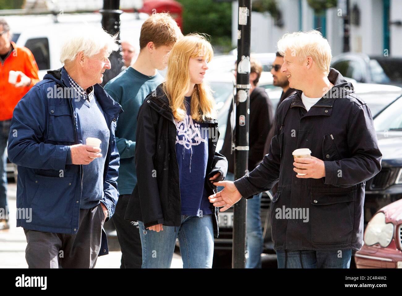 Stanley et JO Johnson ensemble Banque D'Images