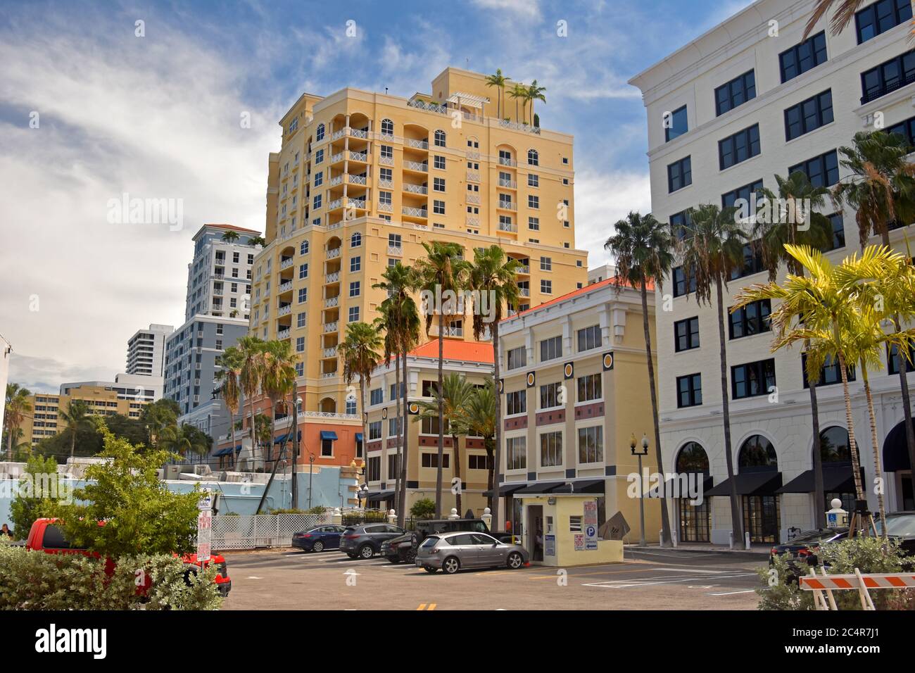 Bâtiments résidentiels à West Palm Beach, Floride, États-Unis Banque D'Images