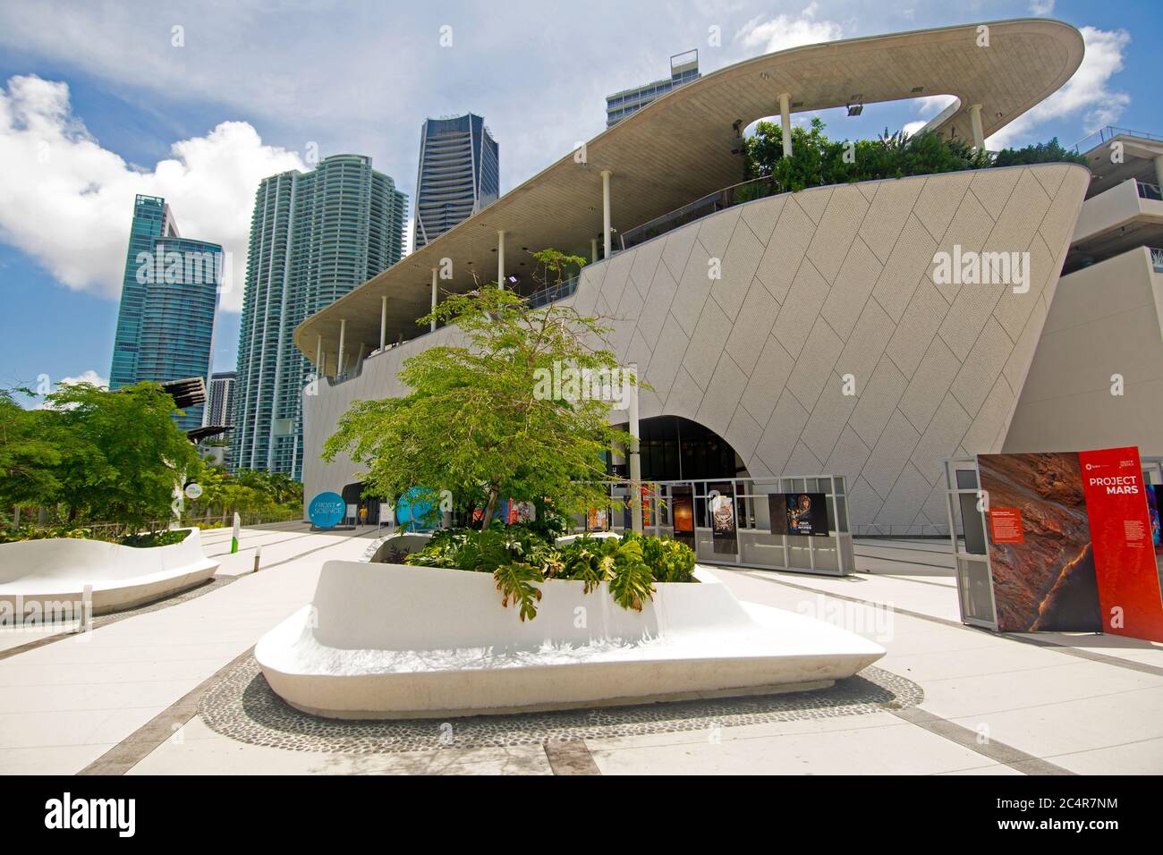 Phillip et Patricia Frost Museum of Science, Museum Park, centre-ville de Miami, Floride, États-Unis Banque D'Images