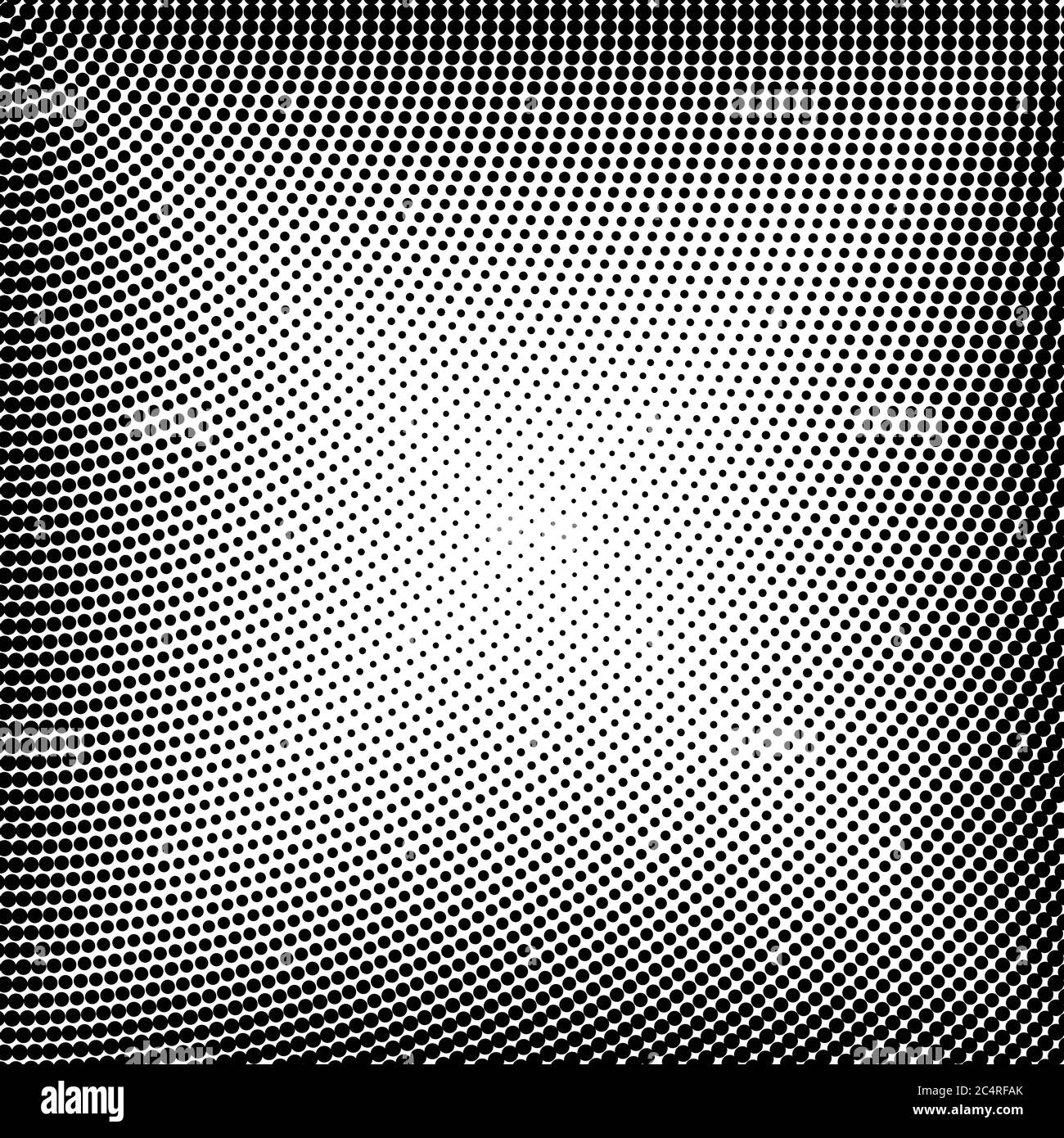 Arrière-plan en pointillés demi-tons. Motif vectoriel d'effet demi-ton. Points circulaires isolés sur fond blanc. Illustration de Vecteur