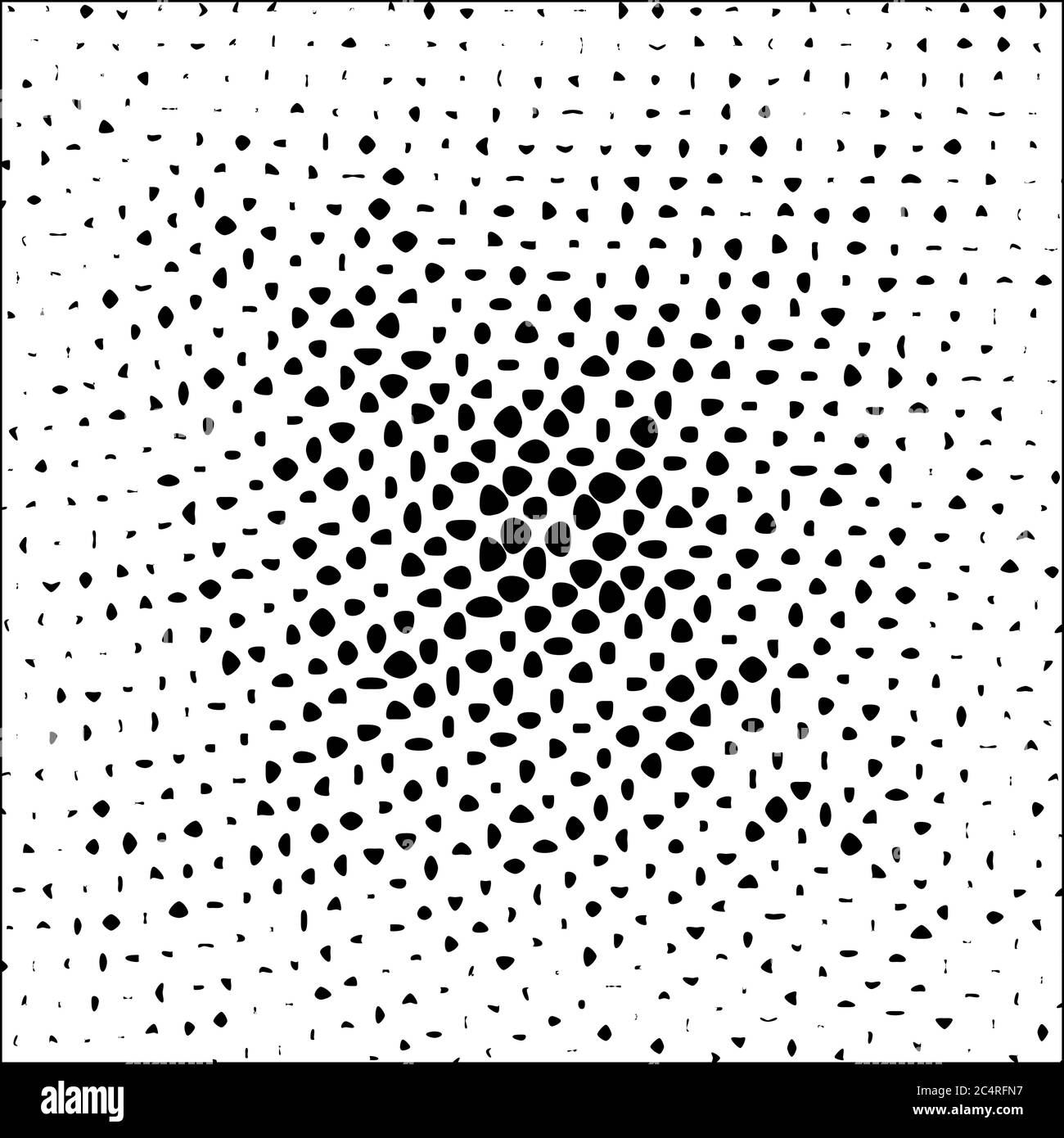 Arrière-plan en pointillés demi-tons. Motif vectoriel d'effet demi-ton. Points circulaires isolés sur fond blanc. Illustration de Vecteur