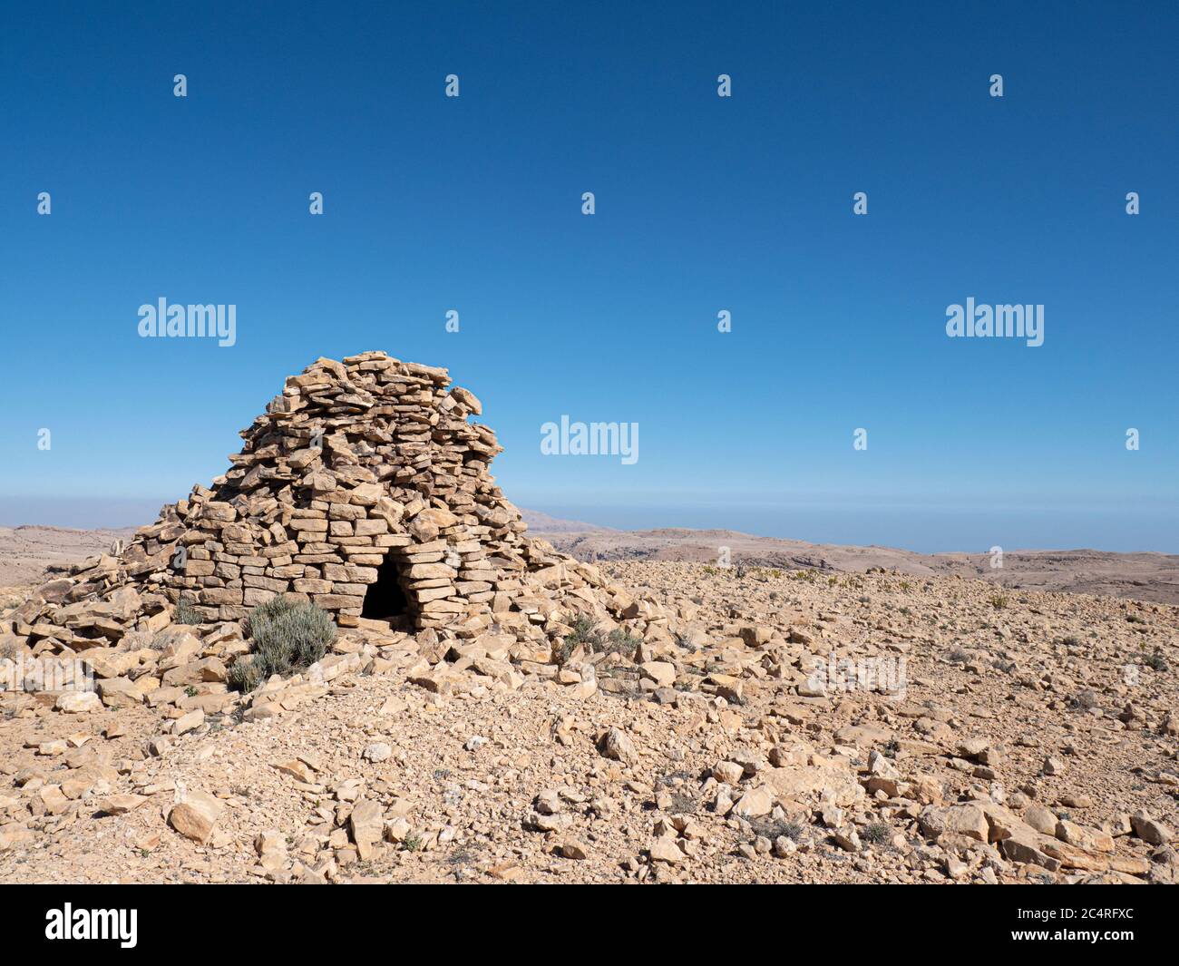Les tombes de la ruche de Jabal Hafeet, datant de milliers d'années, Sultanat d'Oman. Banque D'Images
